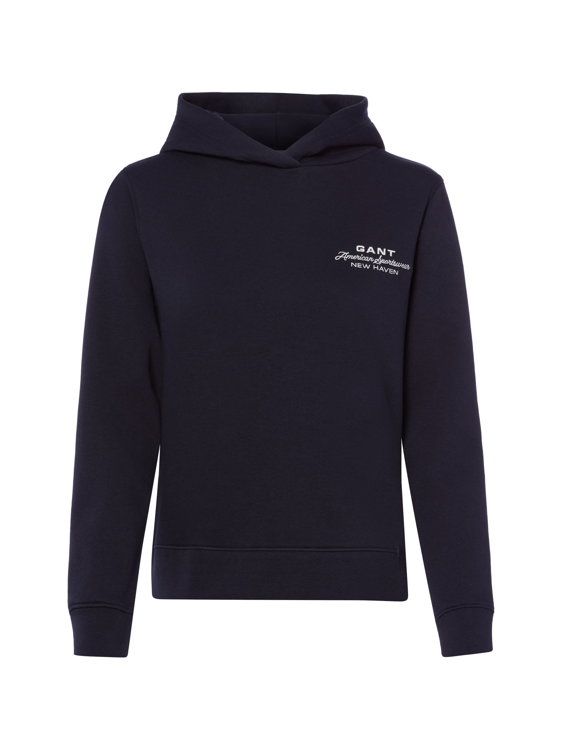 Gant bluza z kapturem Kobiety niebieski