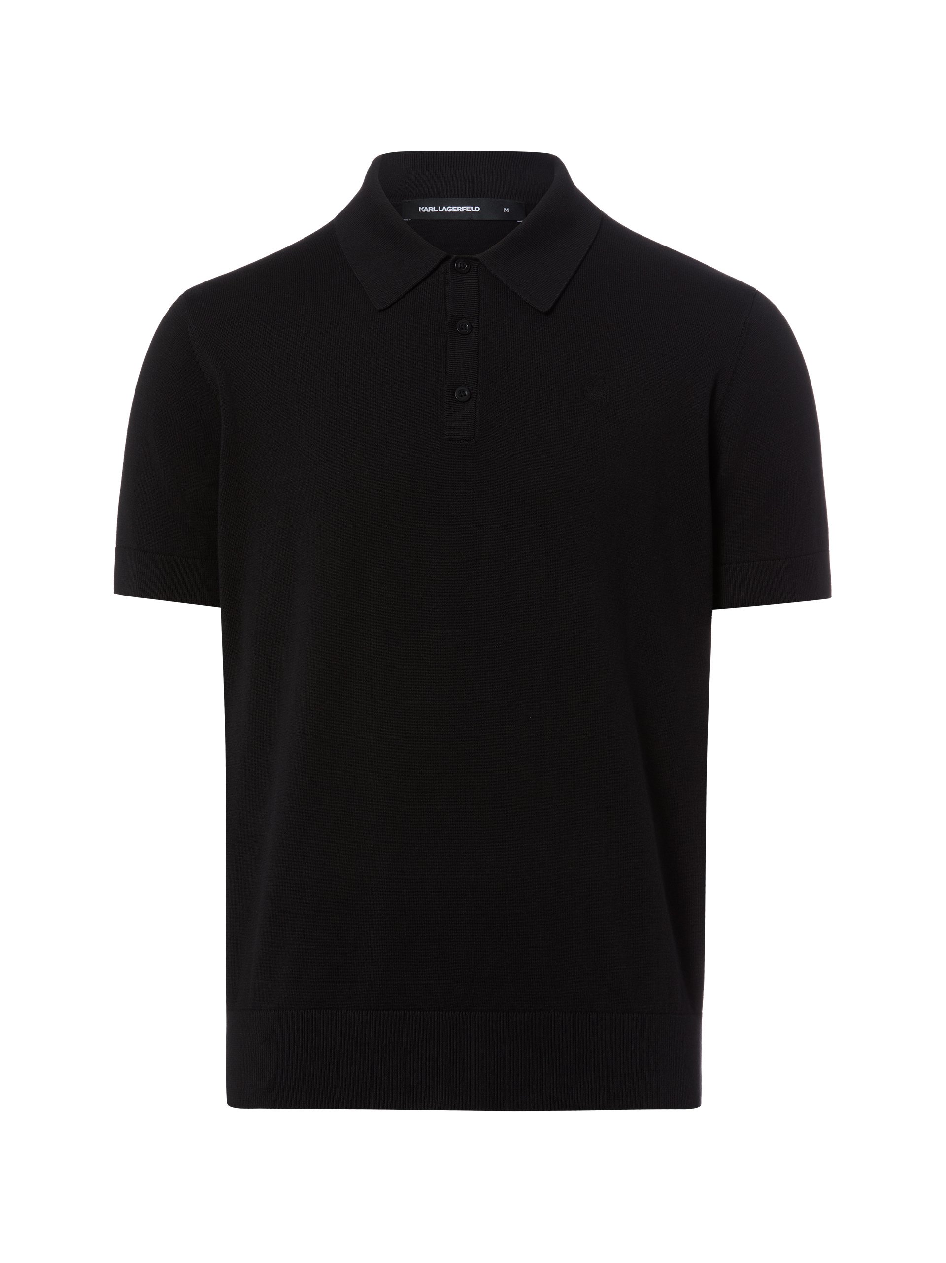 KARL LAGERFELD koszulka polo Mężczyźni Bawełna czarny