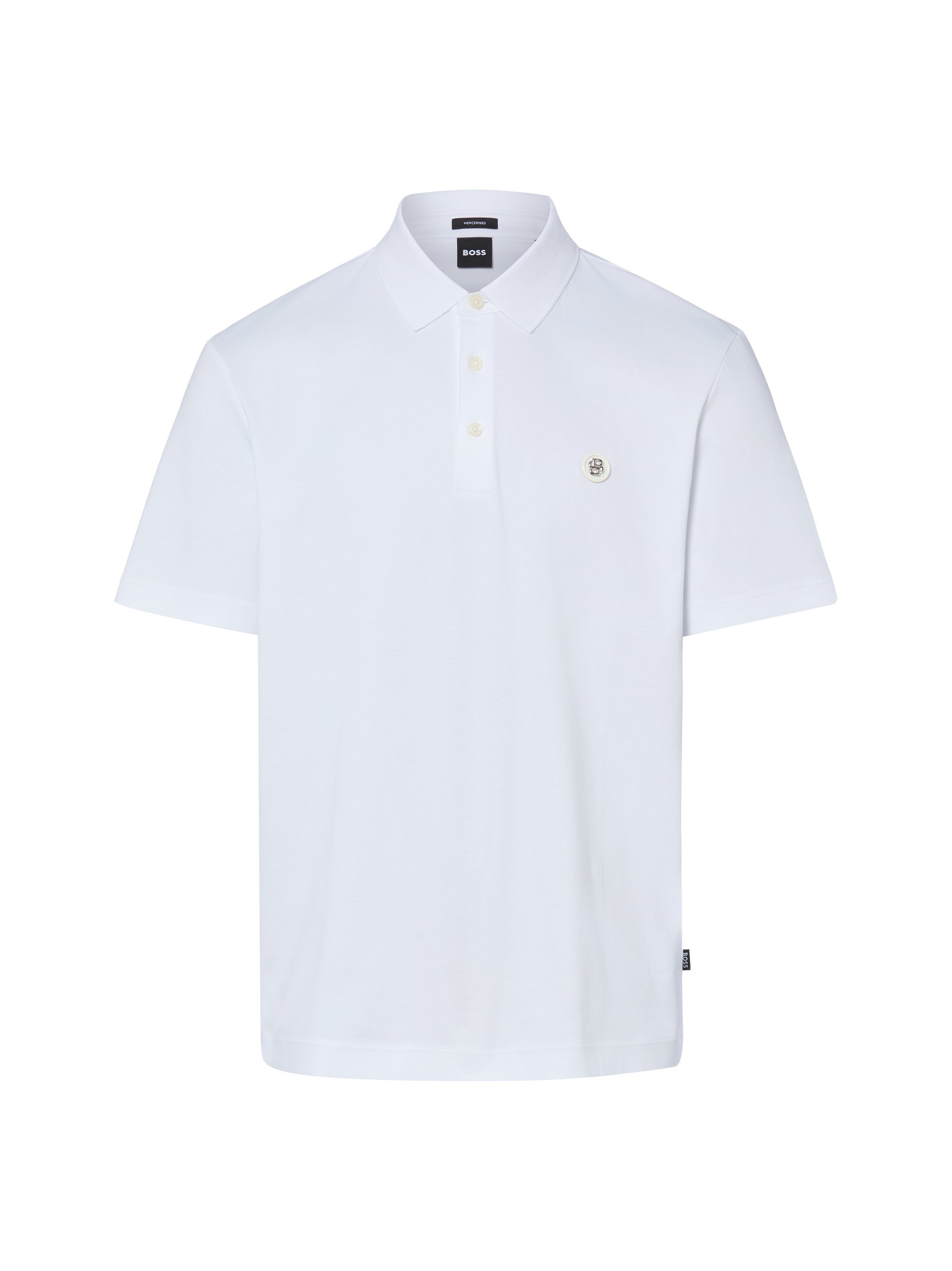 BOSS koszulka polo - Parris Mężczyźni Bawełna (100%) biały