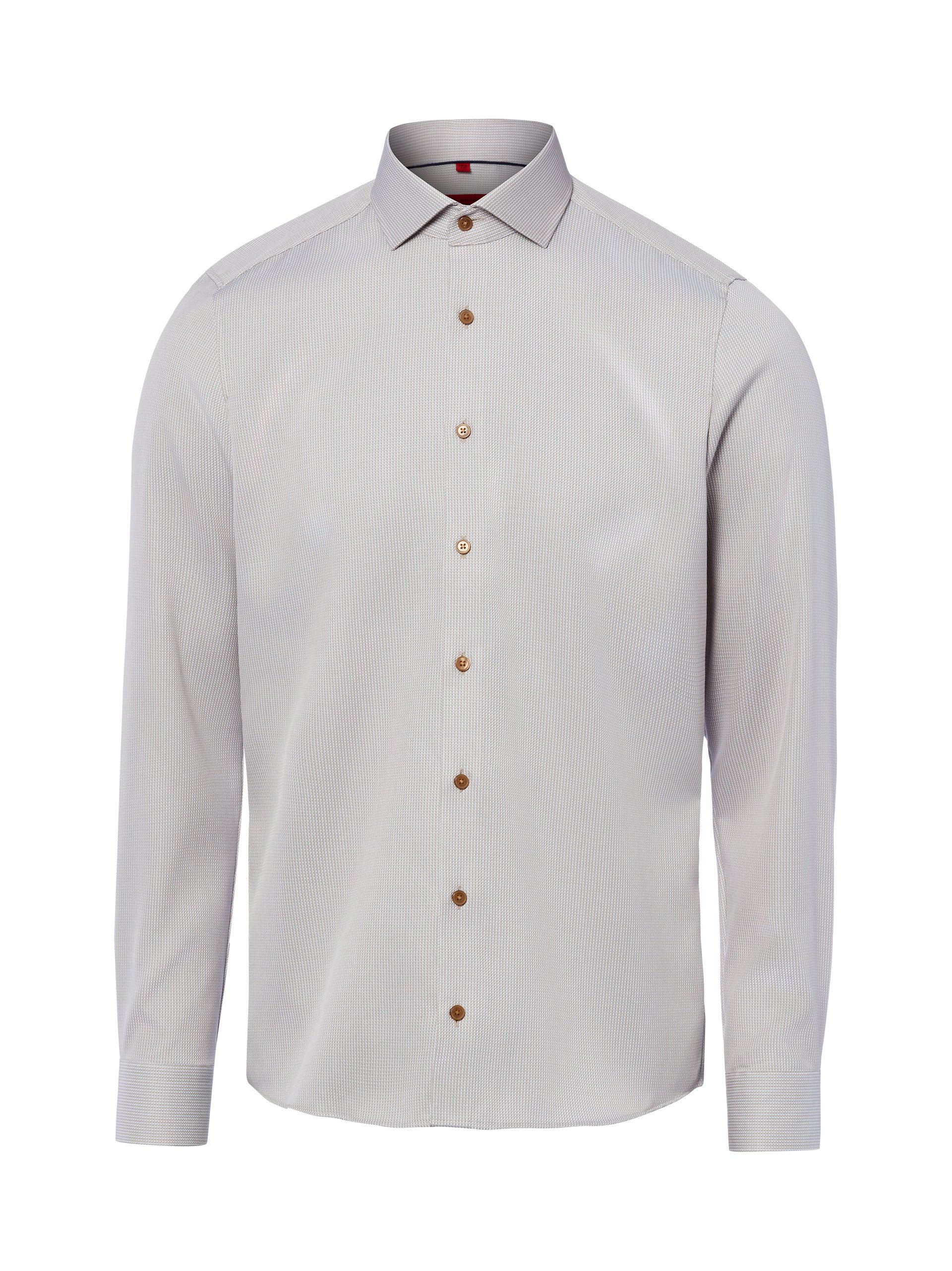 Finshley & Harding koszula biznesowa - non-iron Mężczyźni Slim Fit Bawełna szary