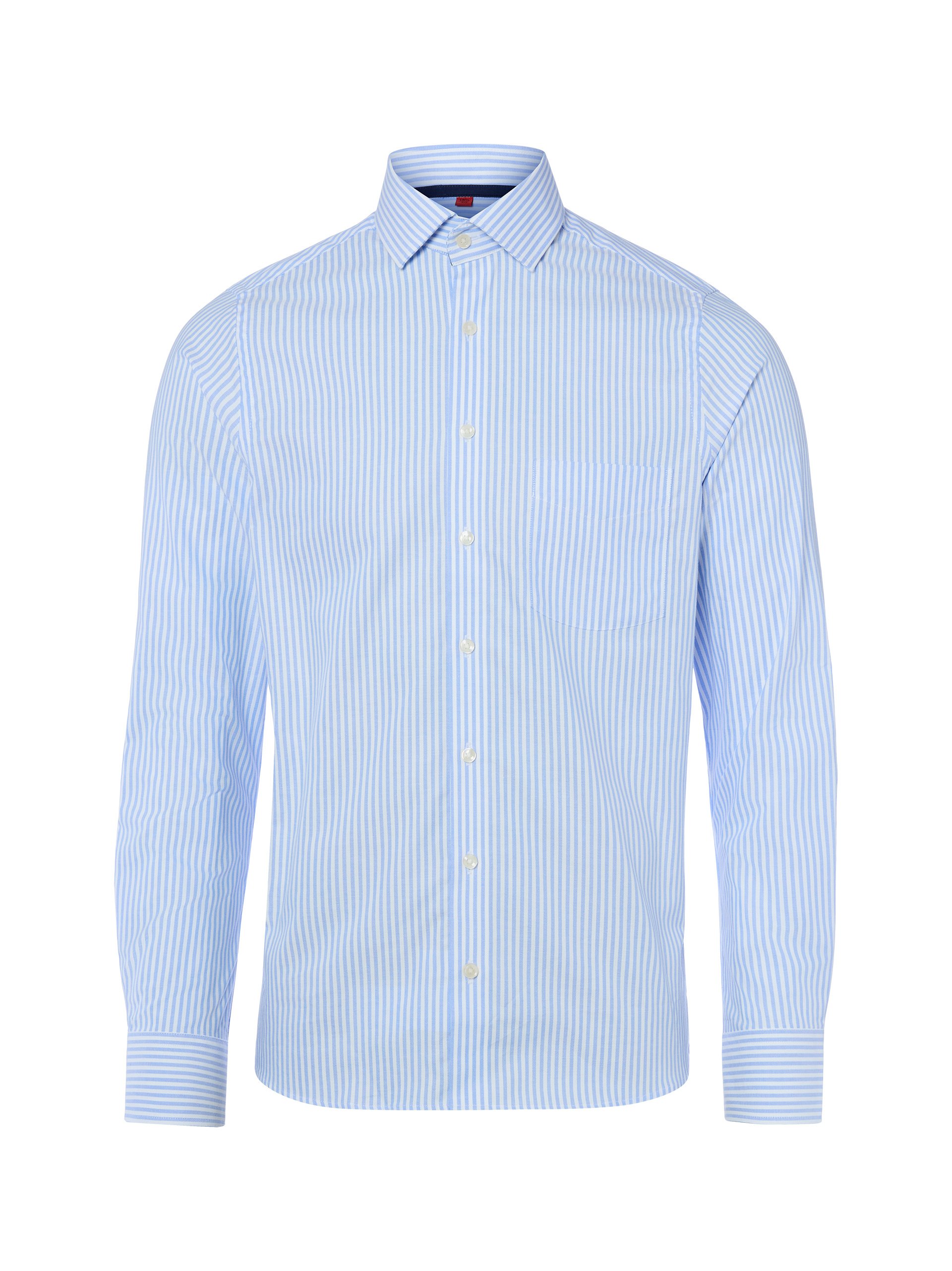 Finshley & Harding koszula biznesowa Mężczyźni Slim Fit Bawełna niebieski|biały
