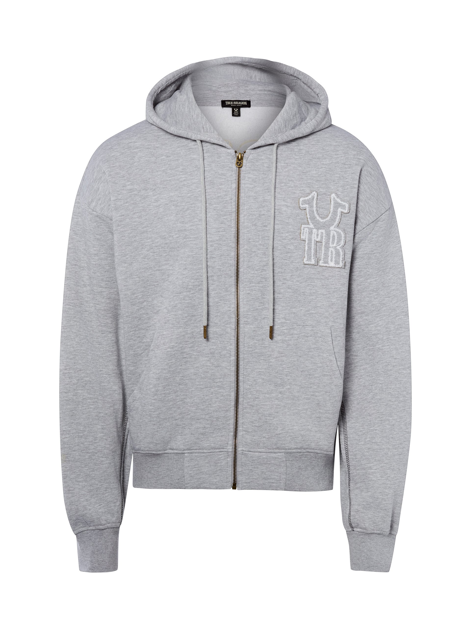 True Religion Bluza Mężczyźni Bawełna szary|biały