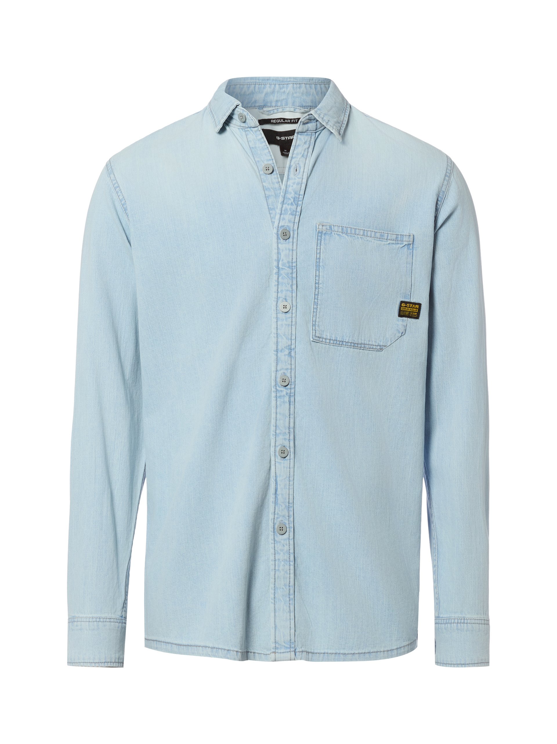 G-Star RAW koszula dżinsowa - Asinart 80Z Denim Mężczyźni Regular Fit Bawełna niebieski