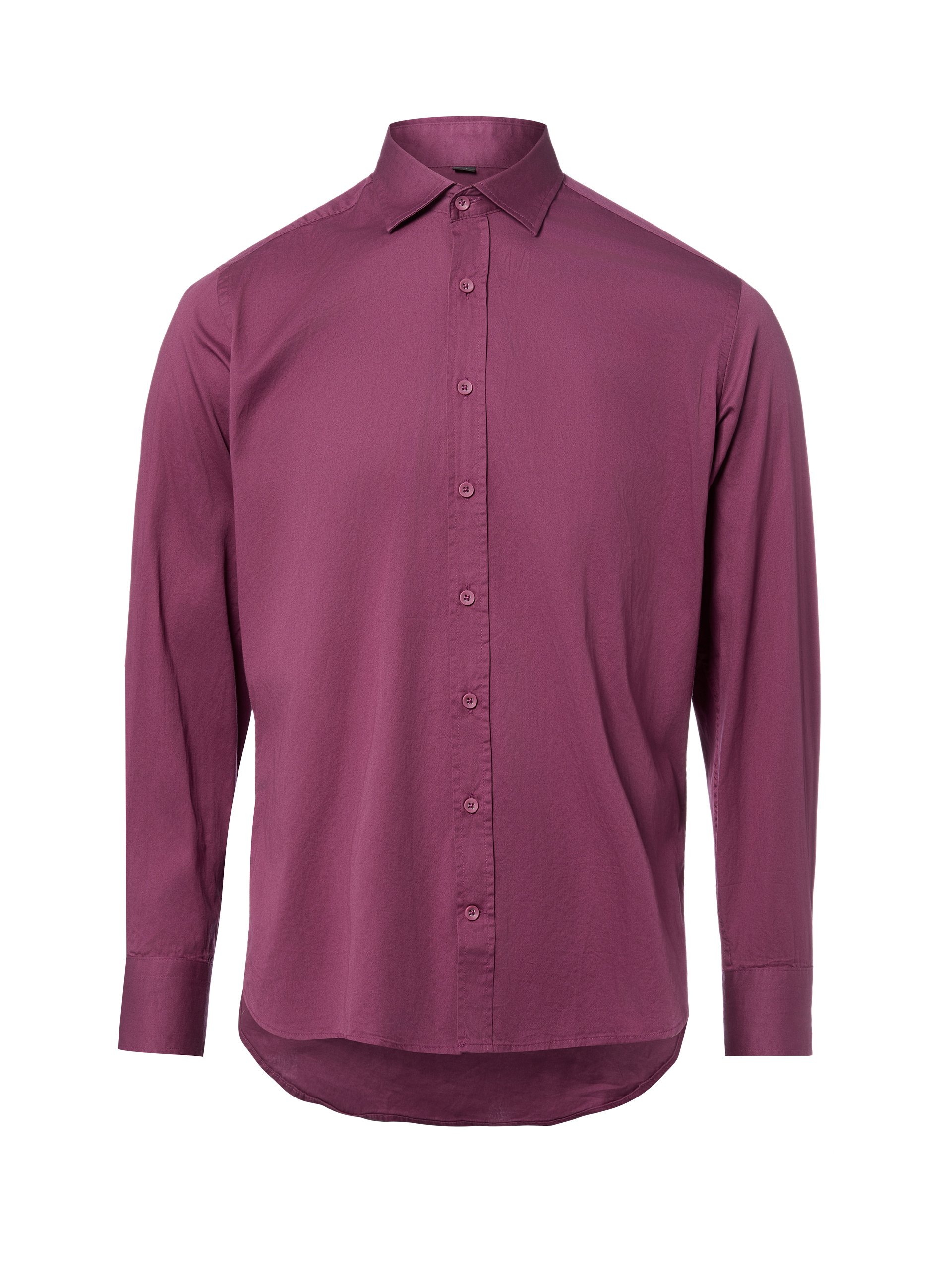 Nils Sundström koszula casual Mężczyźni Modern Fit Bawełna lila