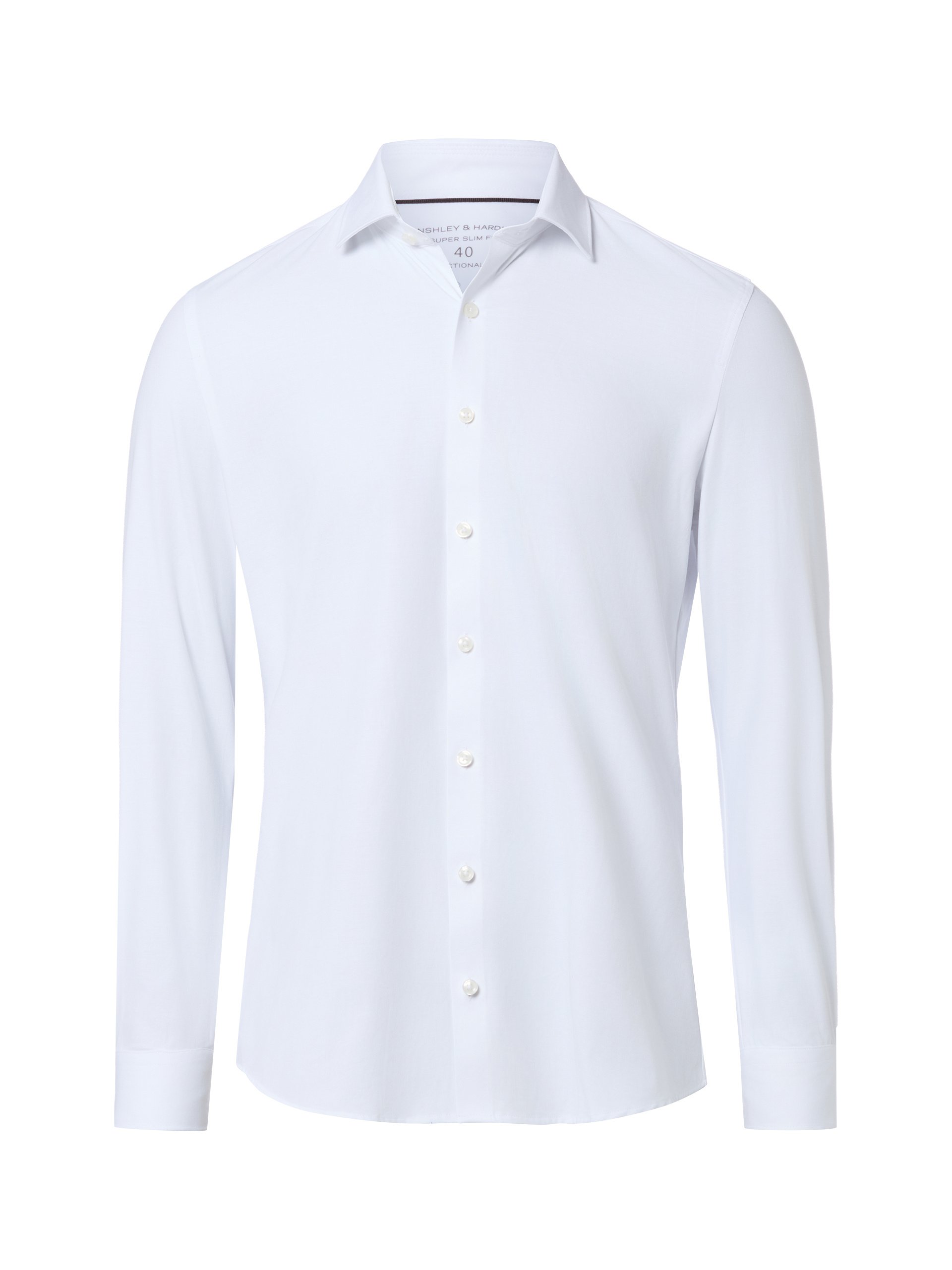 Finshley & Harding Koszula Mężczyźni Super Slim Fit biały