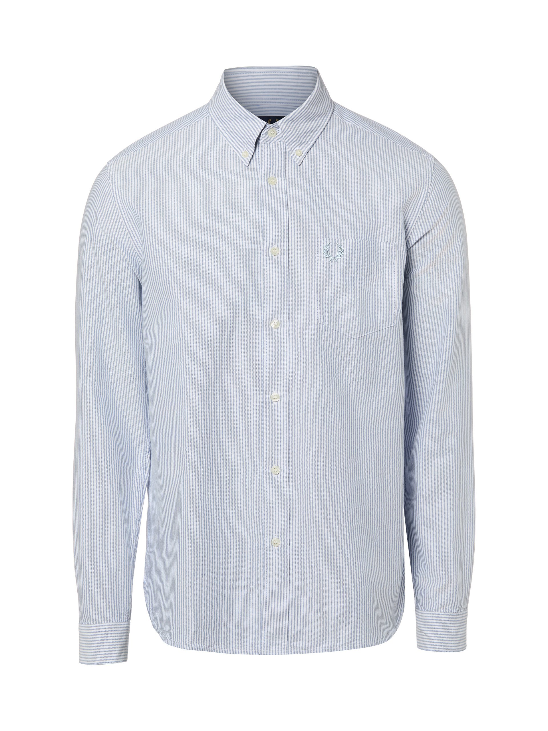 Fred Perry koszula casual Mężczyźni Regular Fit Bawełna niebieski