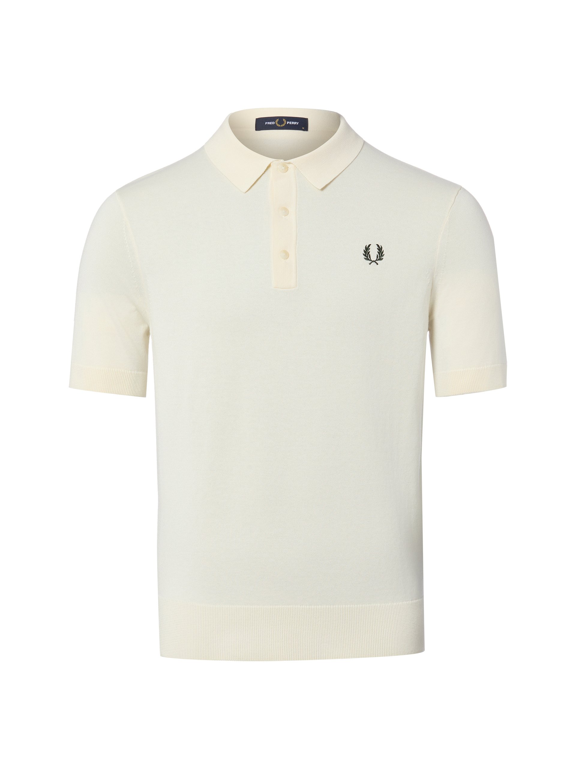Fred Perry koszulka polo z dzianiny Mężczyźni Bawełna beżowy