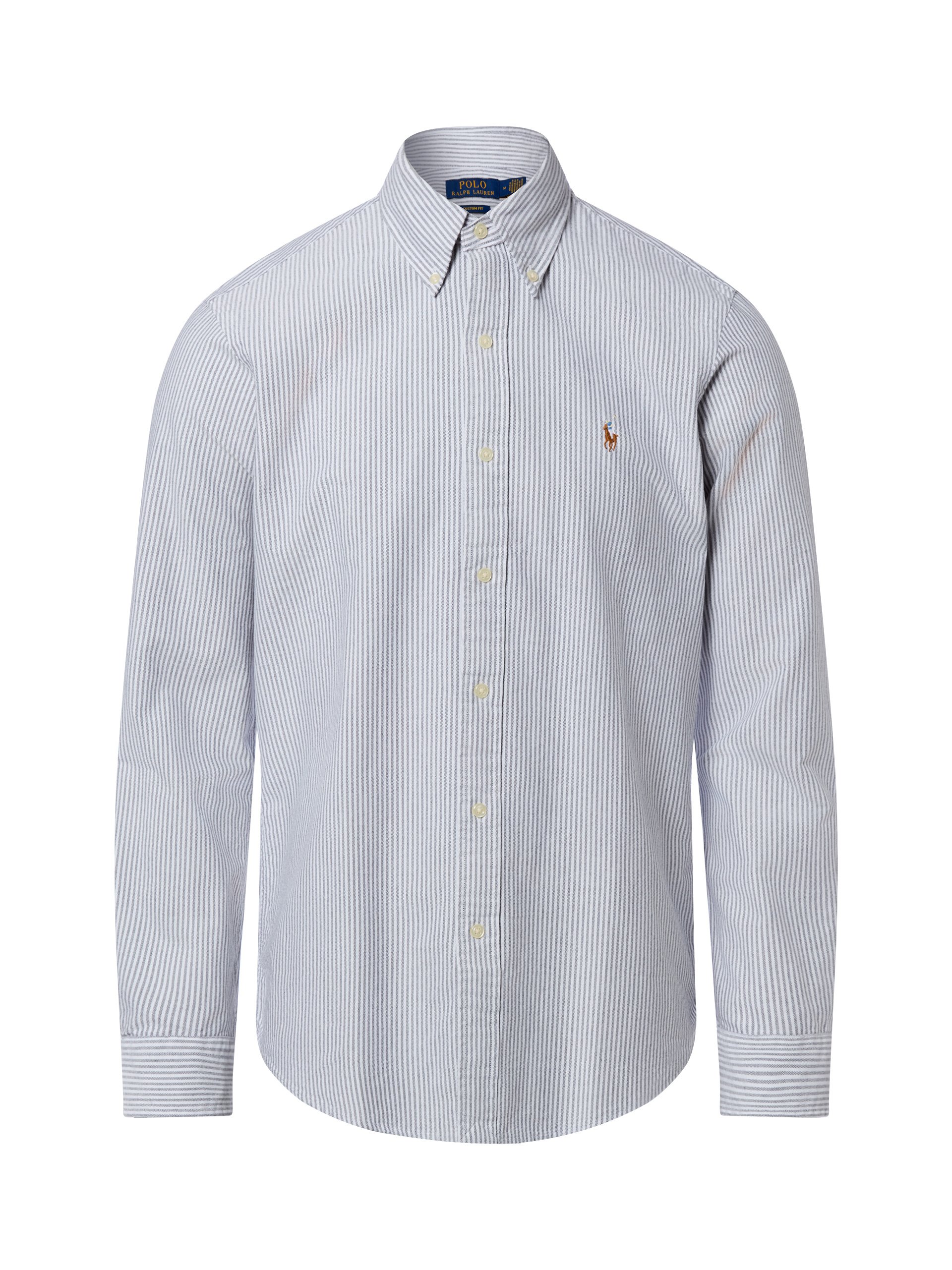 Polo Ralph Lauren koszula bawełniana Mężczyźni Modern Fit Bawełna szary|biały