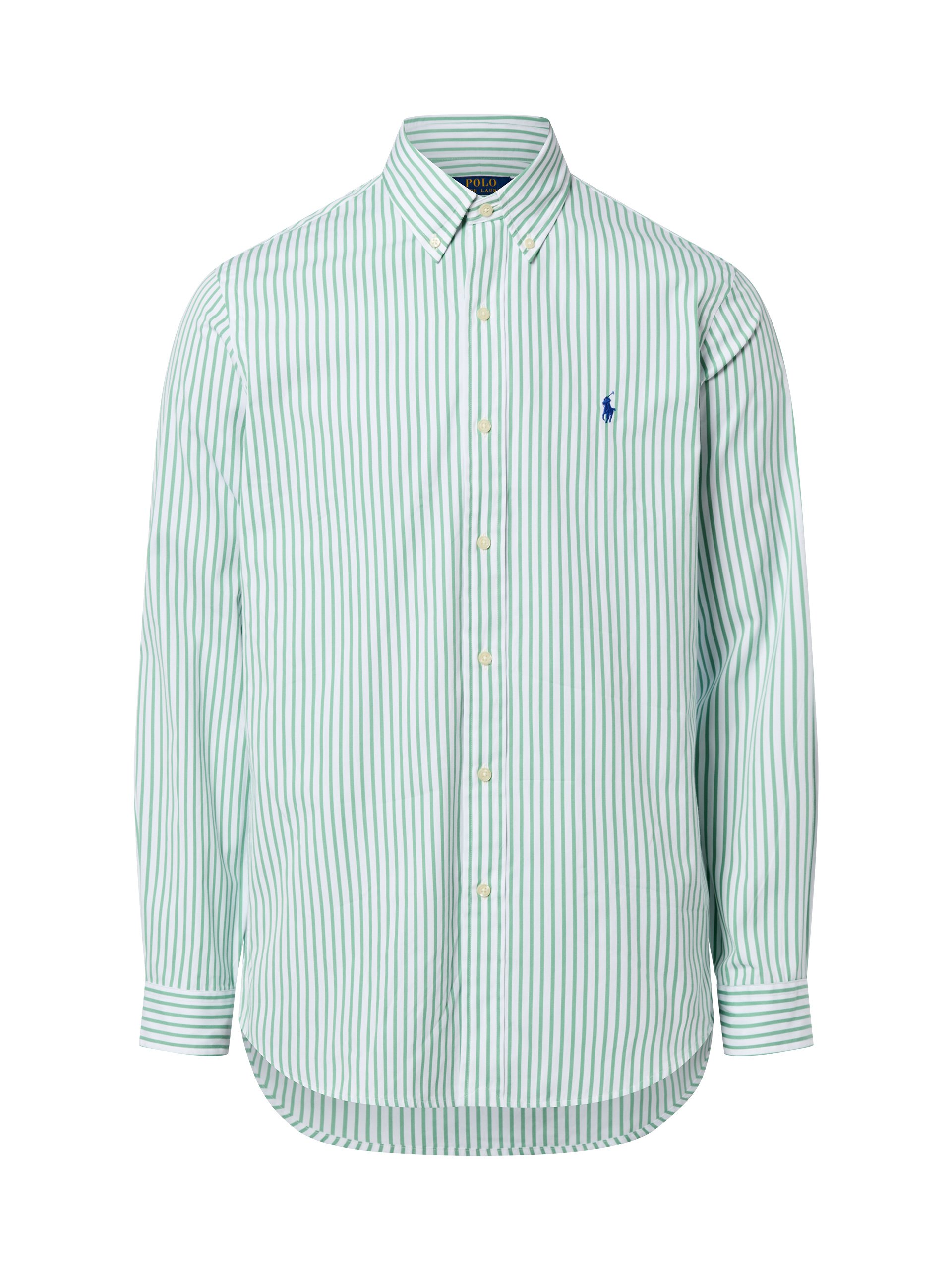 Polo Ralph Lauren koszula casualowa - Custom Fit Mężczyźni Regular Fit Bawełna zielony