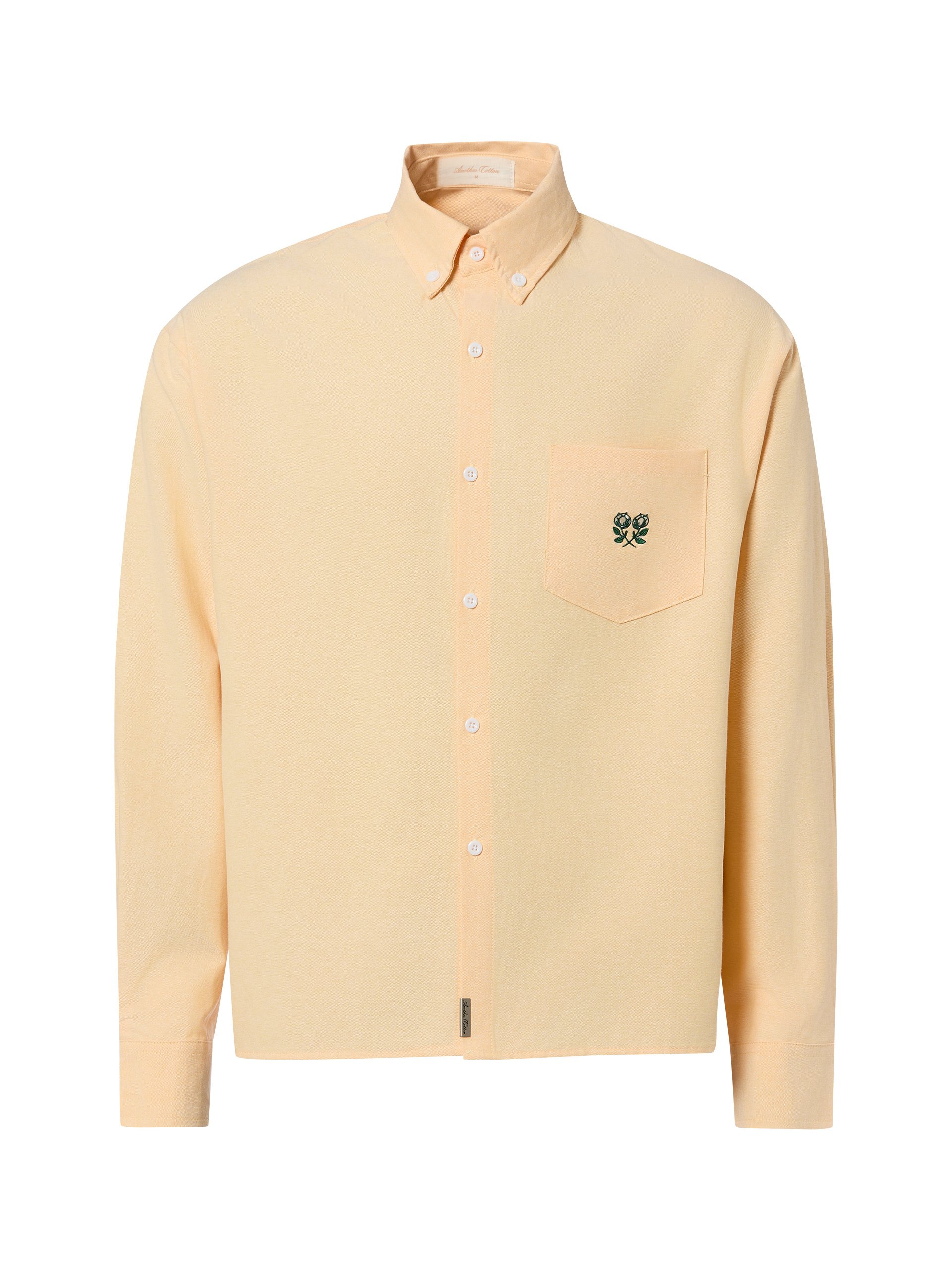 Another Cotton Lab koszula na co dzień - Everyday Pocket Mężczyźni Bawełna żółty