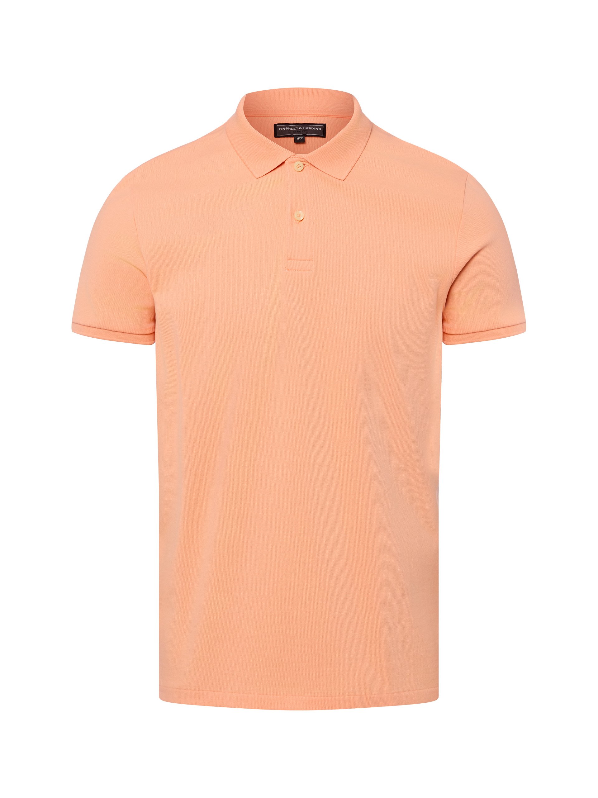 Finshley & Harding koszulka polo Mężczyźni Bawełna pomarańczowy