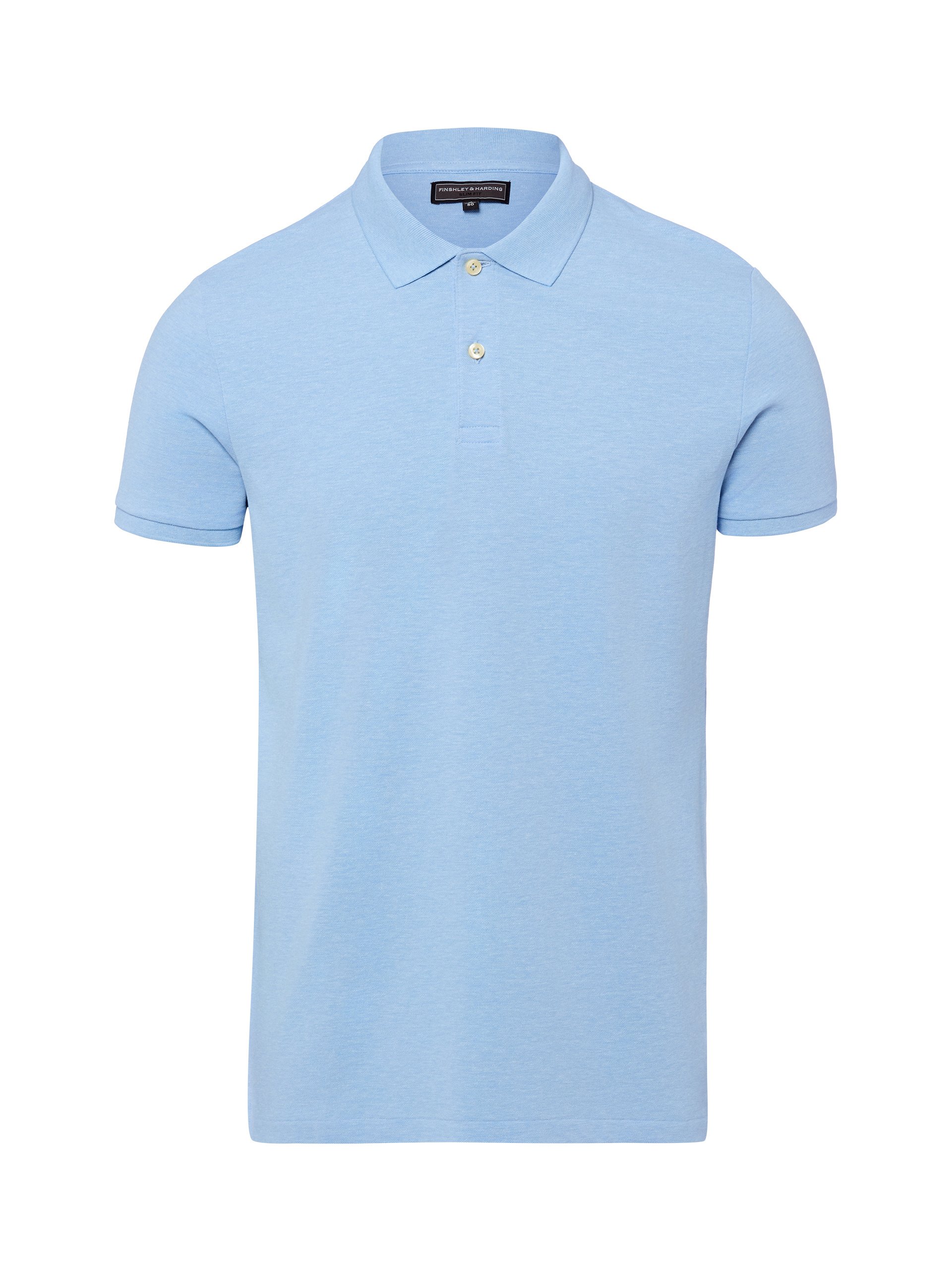 Finshley & Harding koszulka polo Mężczyźni Bawełna niebieski