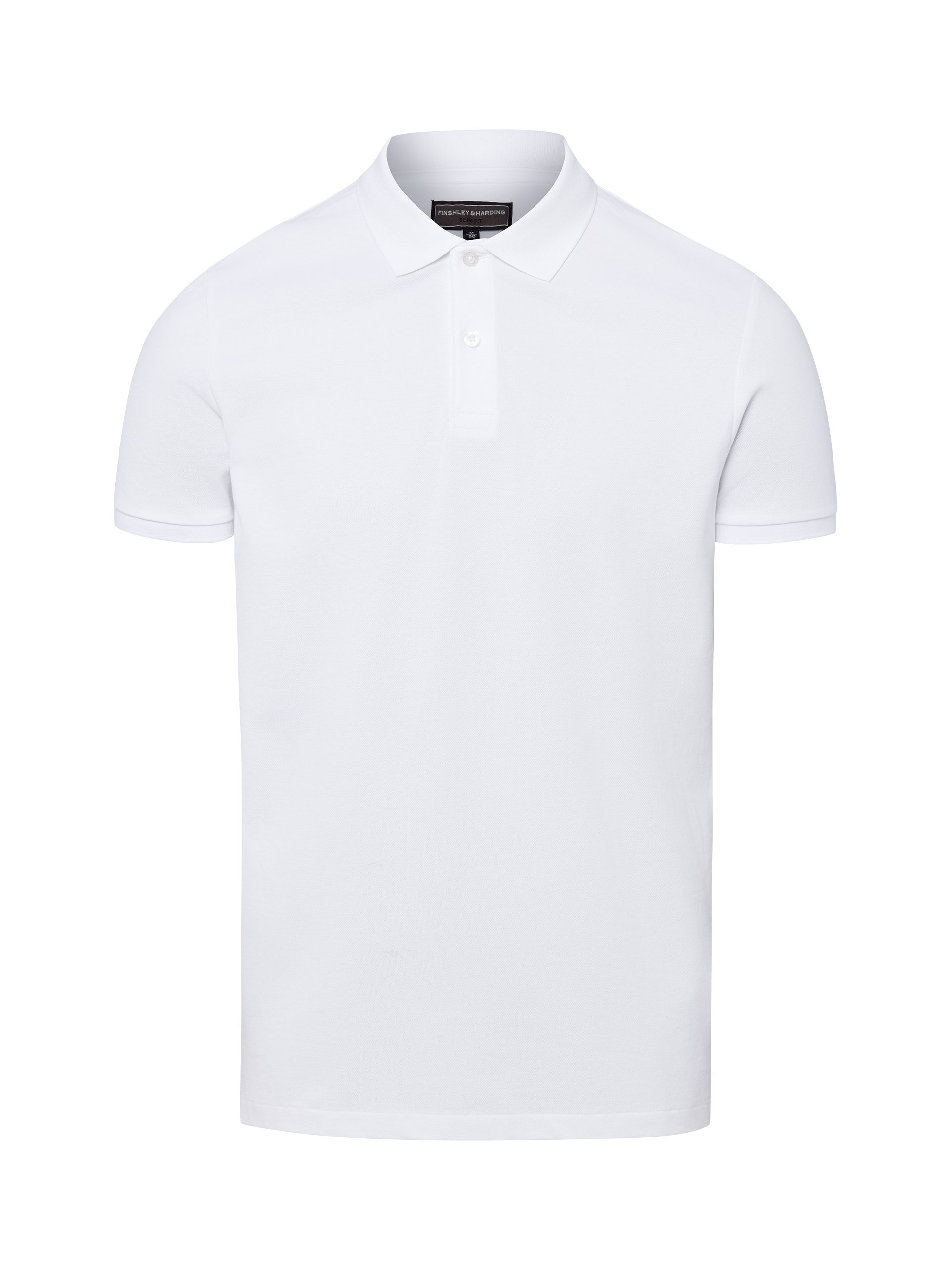Finshley & Harding koszulka polo Mężczyźni Bawełna biały