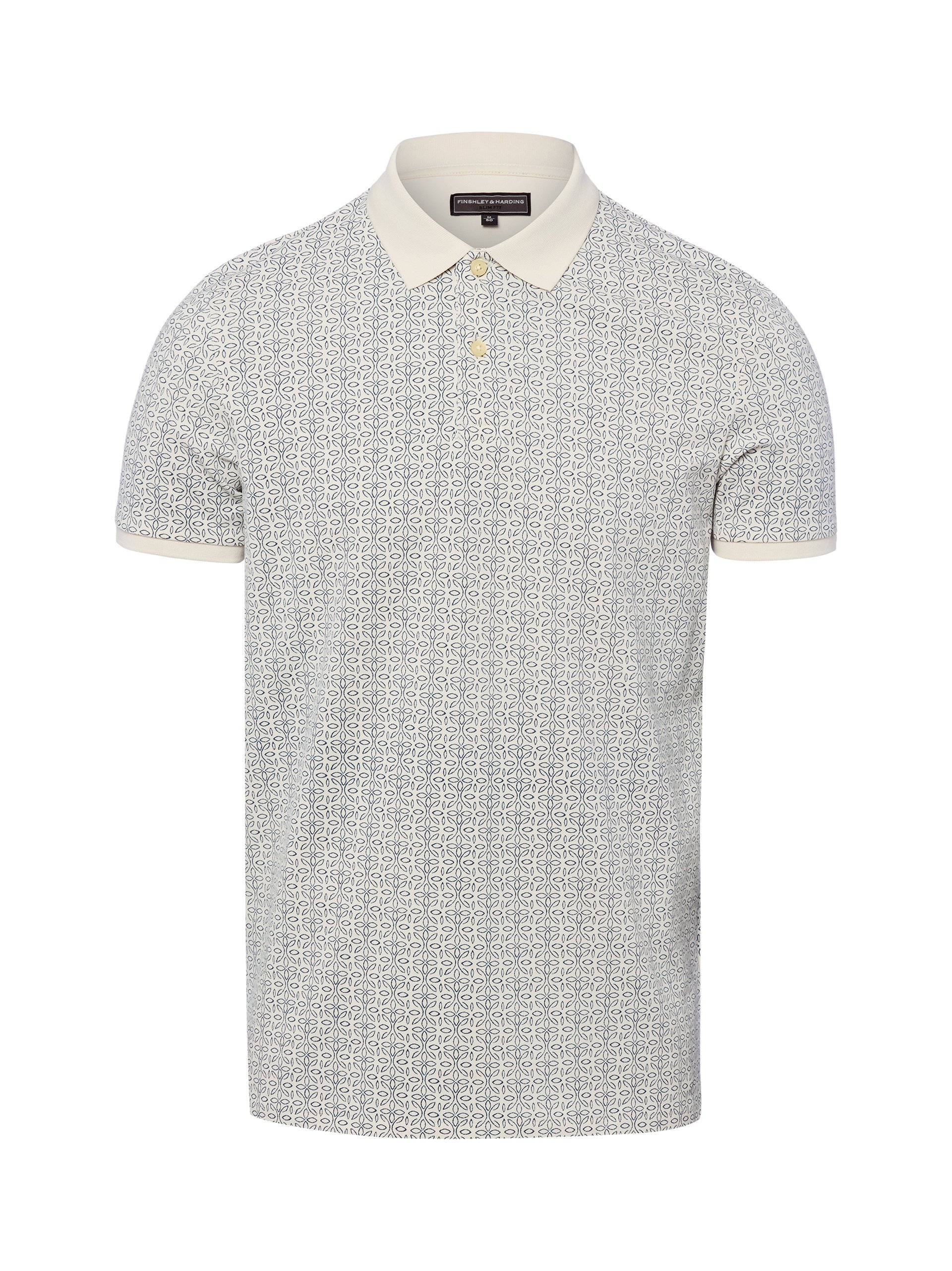 Finshley & Harding koszulka polo Mężczyźni Bawełna szary