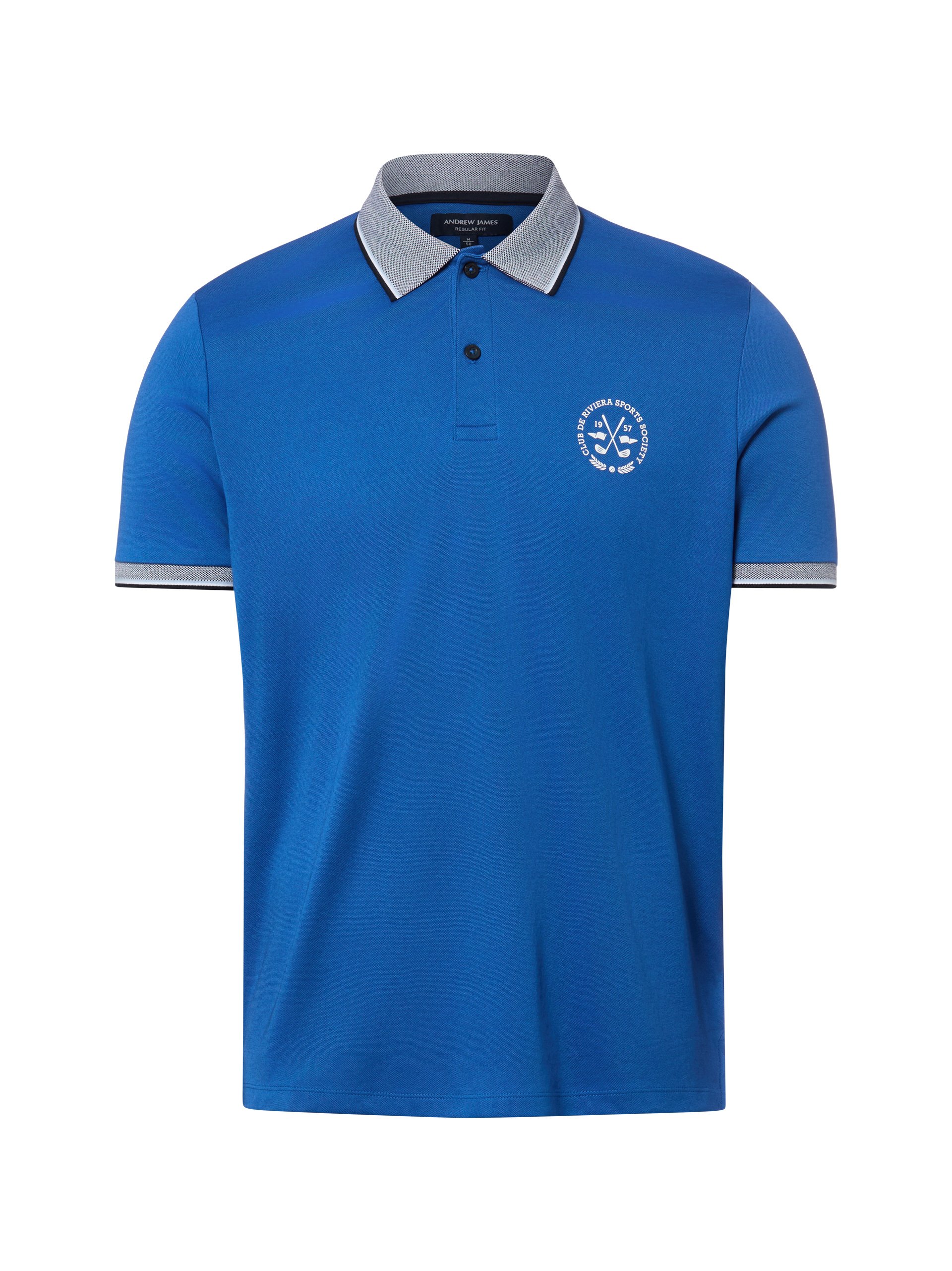 Andrew James koszulka polo Mężczyźni niebieski