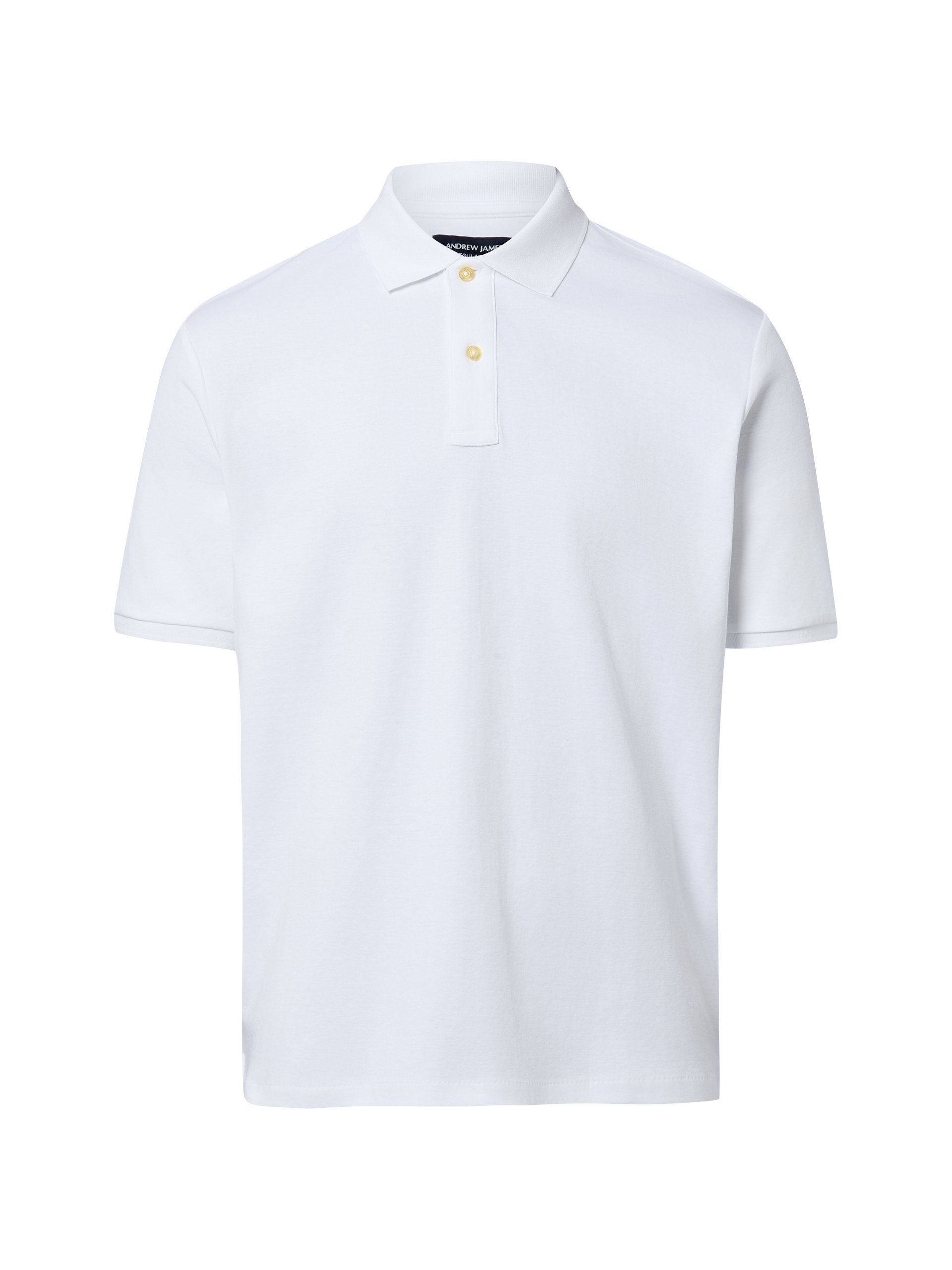 Andrew James koszulka polo Mężczyźni Bawełna biały