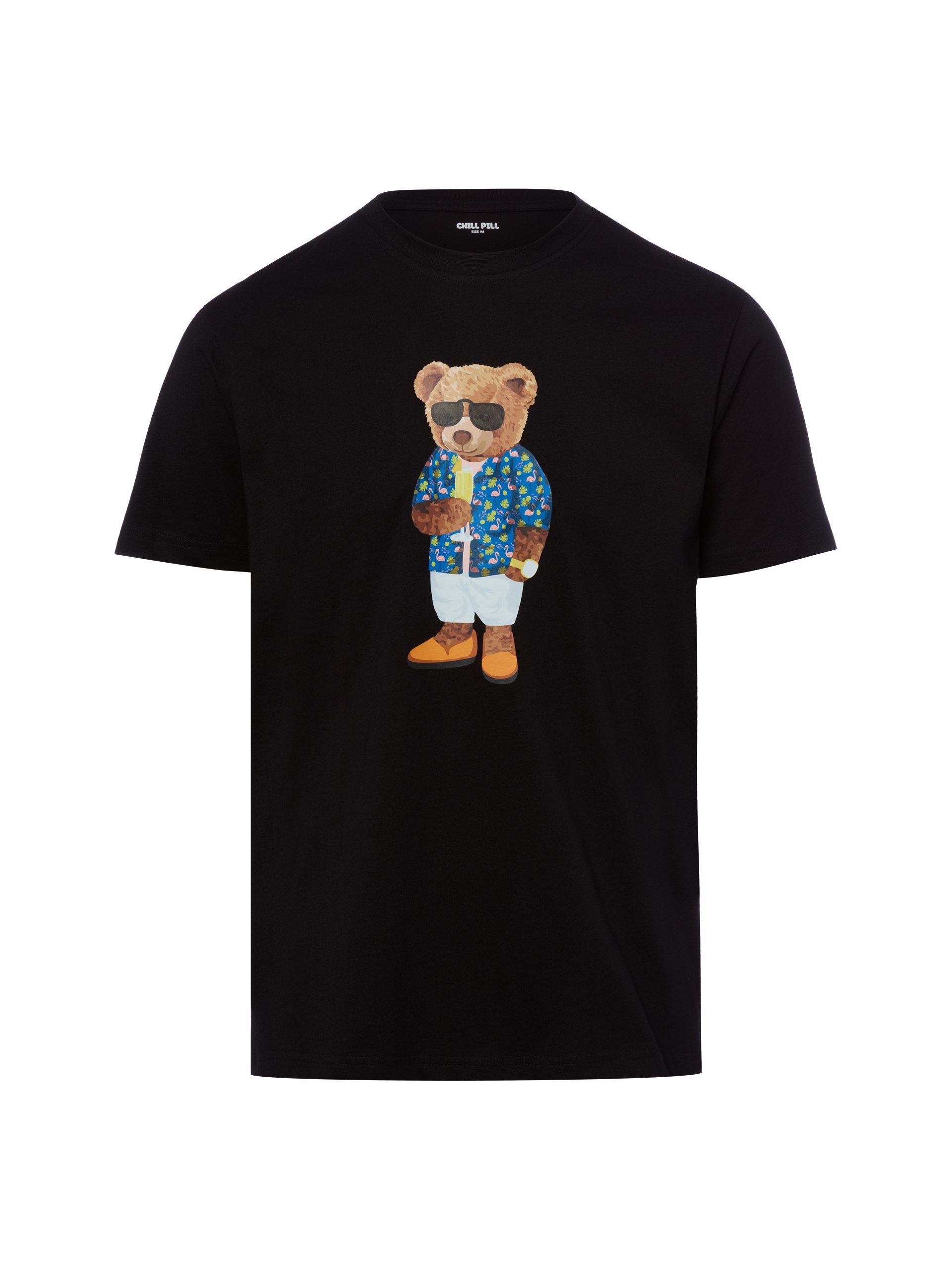 Chill Pill Koszulka - Champagne Bear Mężczyźni Bawełna (100%) czarny