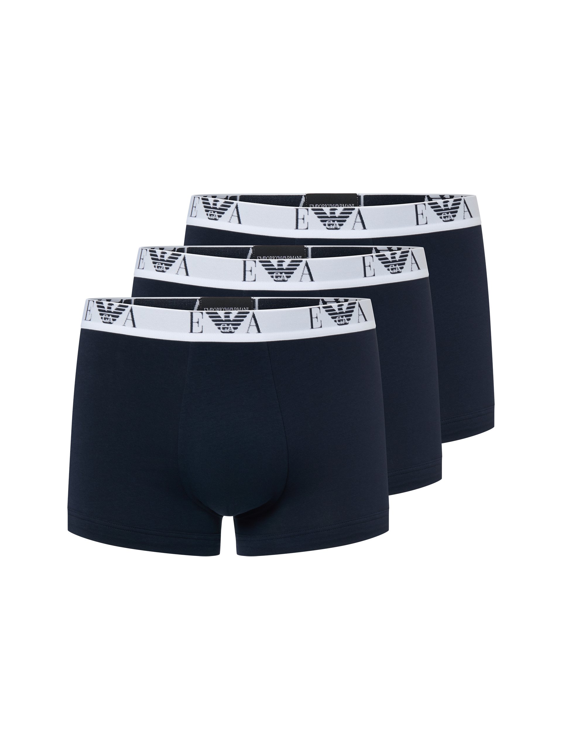 Emporio Armani Bokserki w 3-paku Mężczyźni Bawełna niebieski