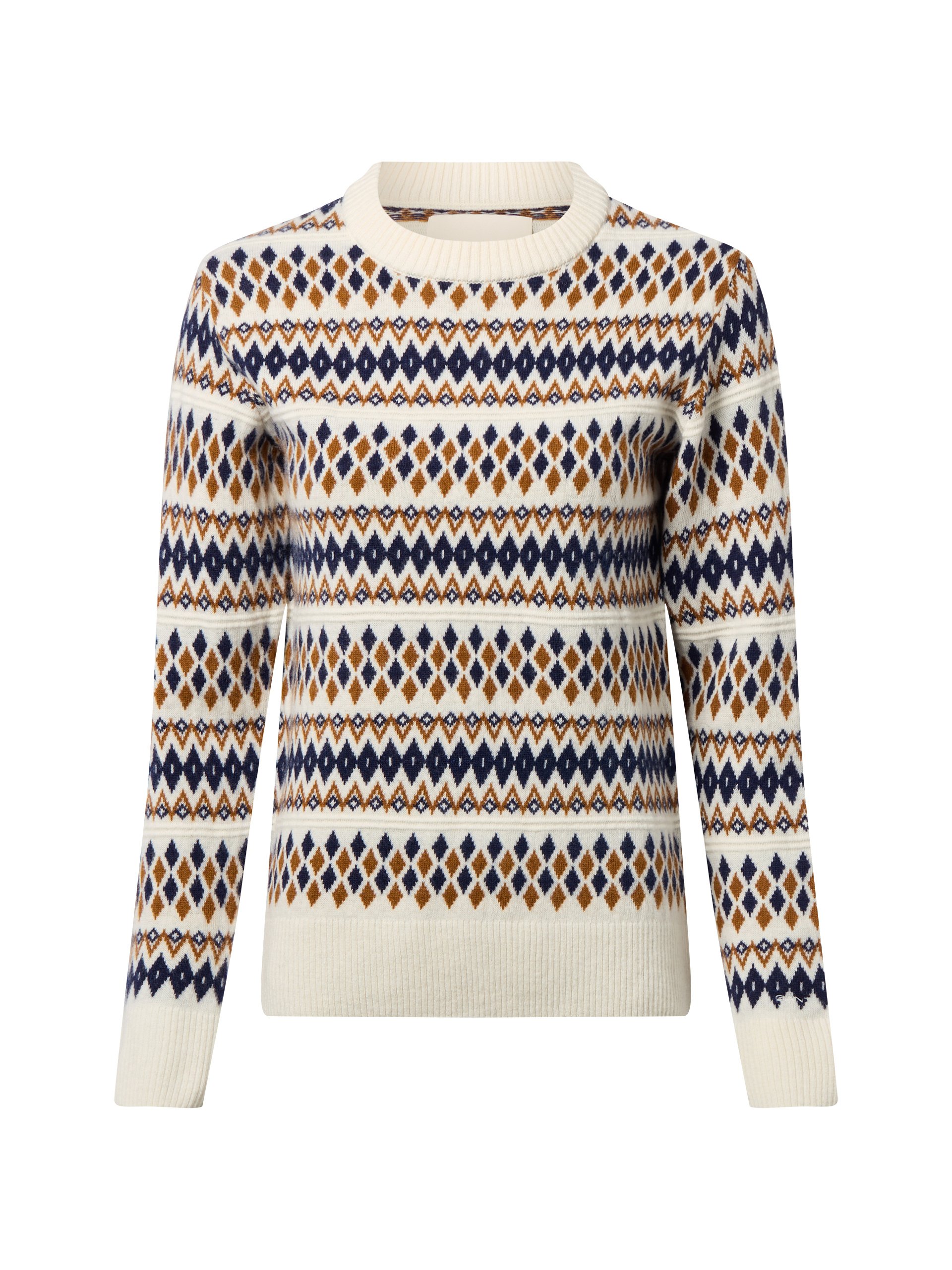 Gant sweter z dzianiny z zawartością wełny Kobiety niebieski|biały|brązowy