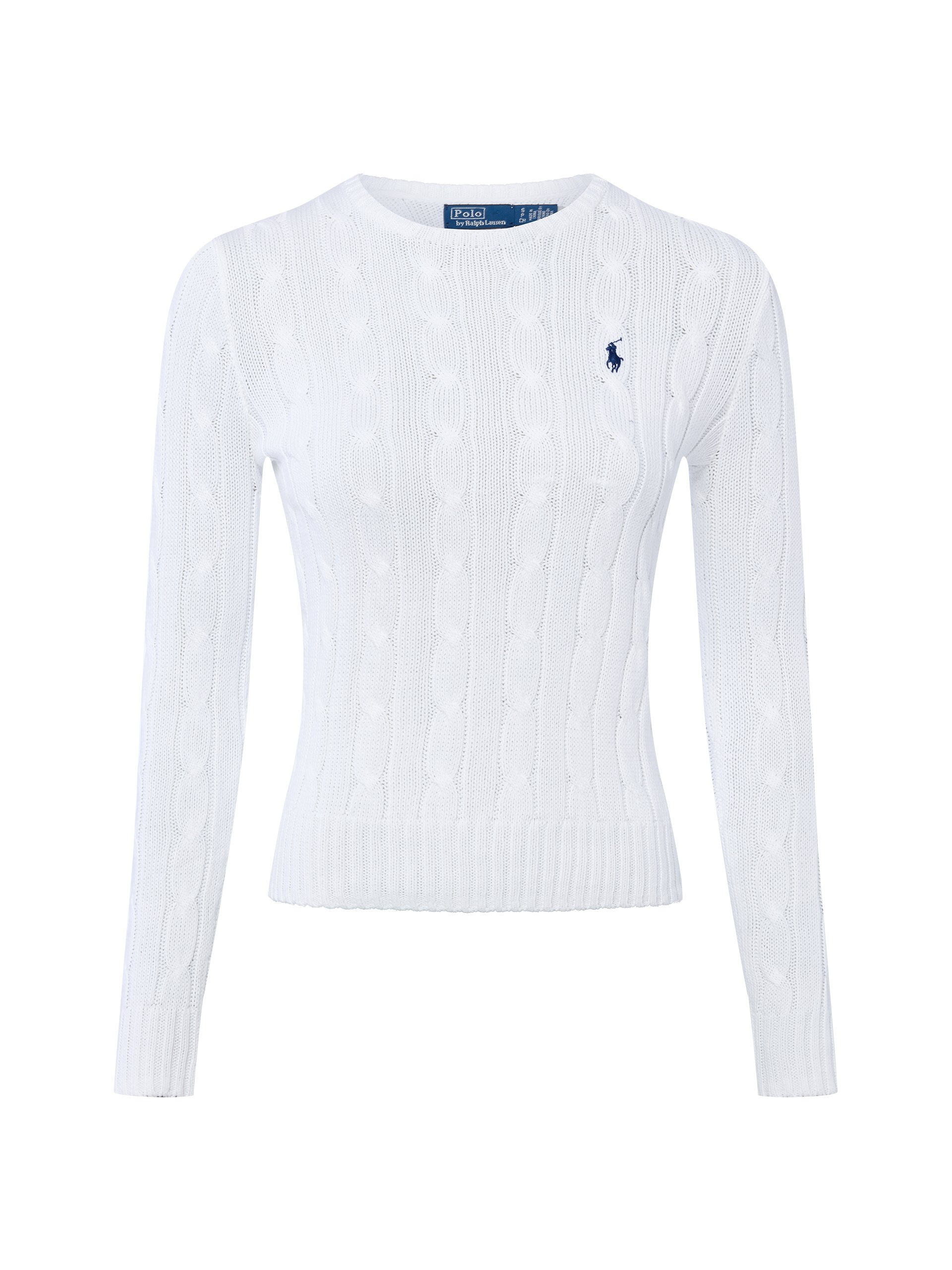 Polo Ralph Lauren Sweter z dzianiny Kobiety Bawełna biały