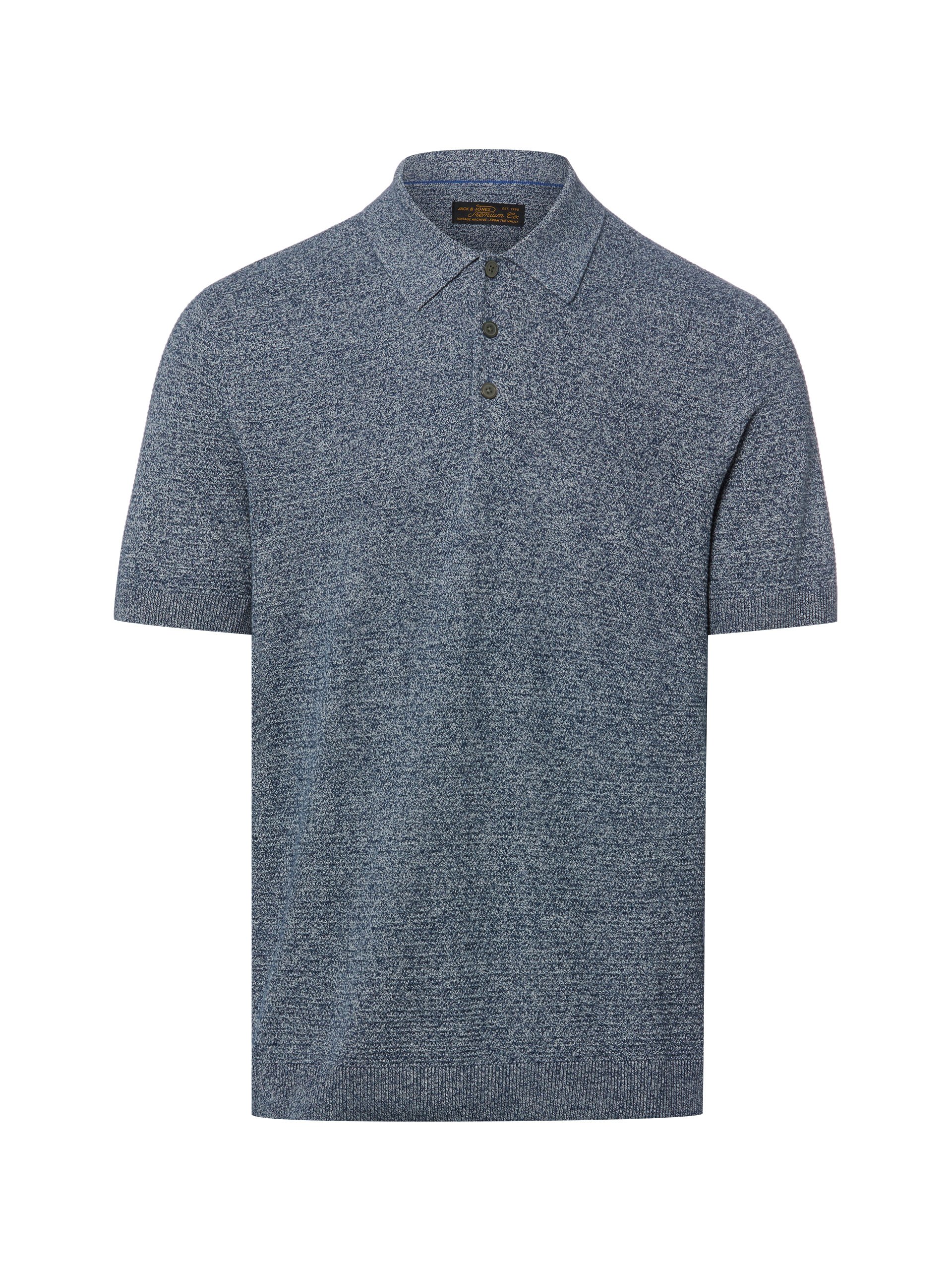 Jack & Jones koszulka polo - JPRBluriley Mężczyźni Bawełna (100%) niebieski