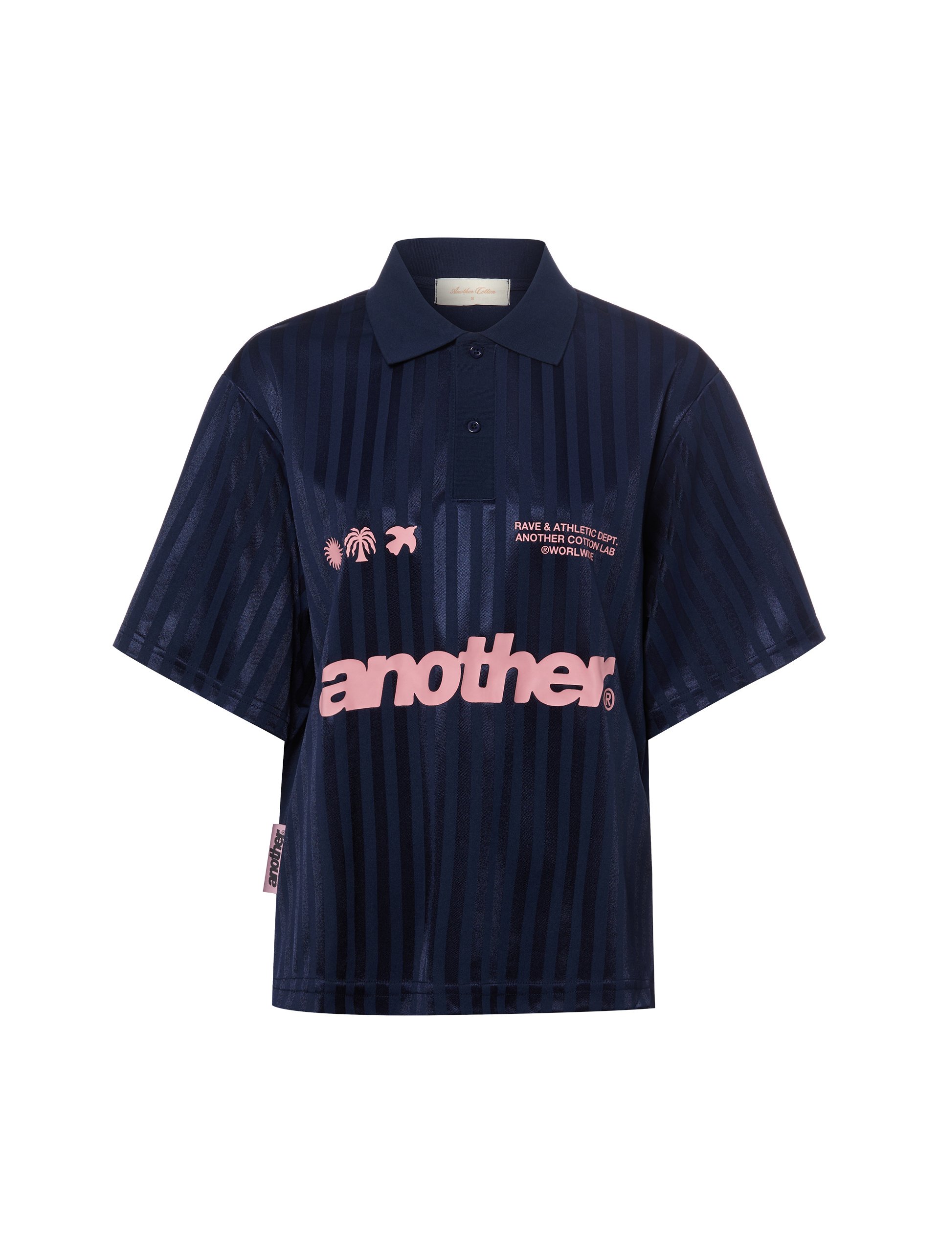 Another Cotton Lab koszulka polo - Rave &amp; Athletic Socc Kobiety Sztuczne włókno niebieski