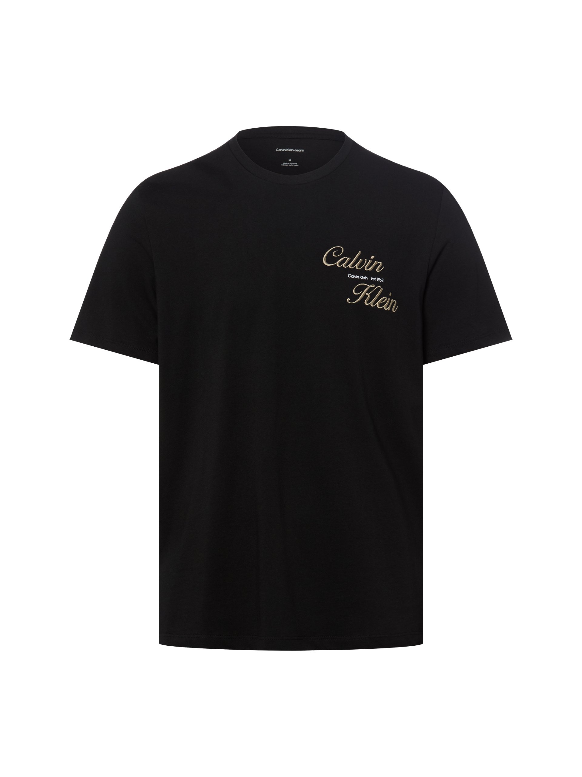 Calvin Klein Jeans Koszulka Mężczyźni Bawełna (100%) czarny