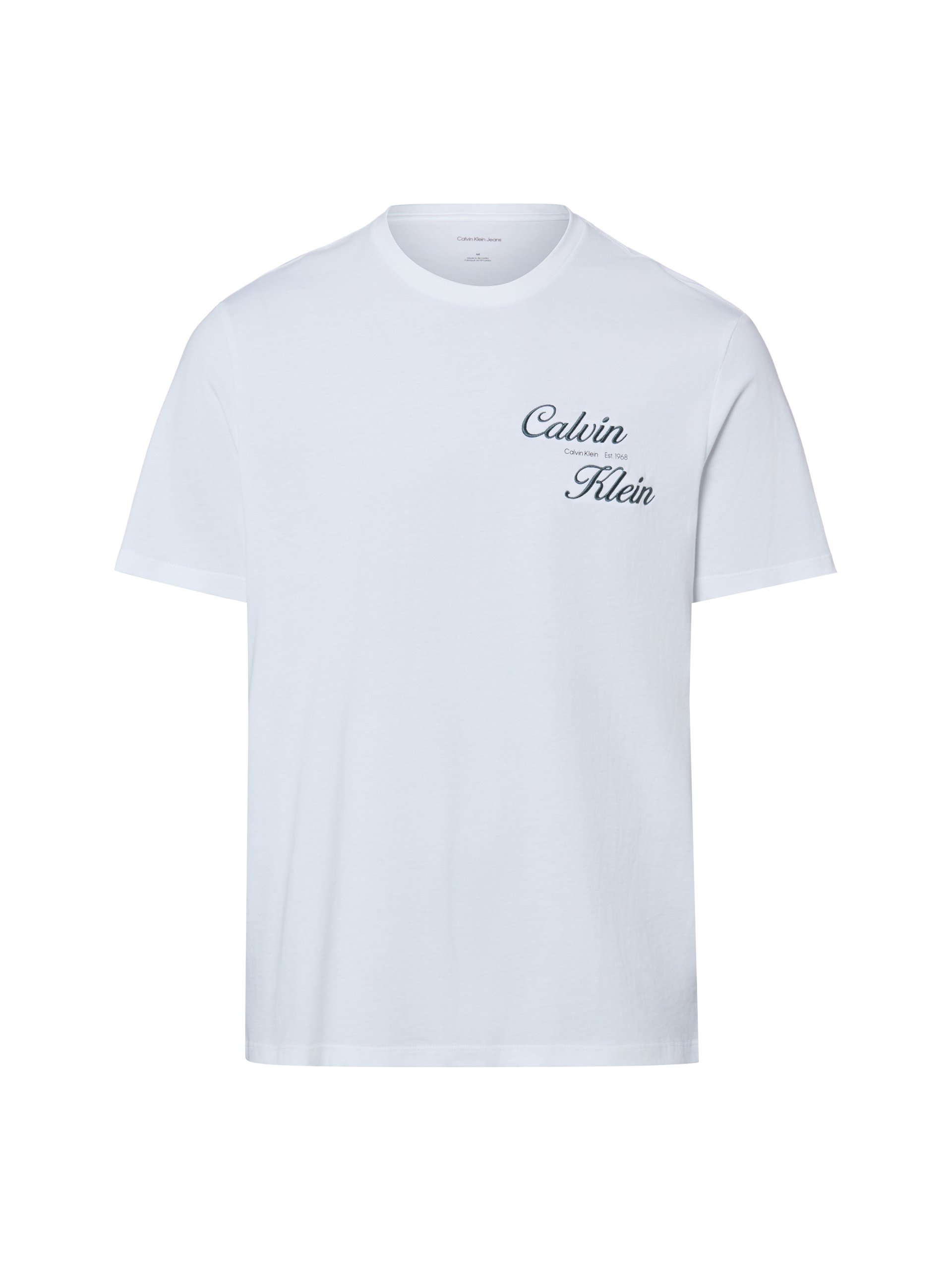 Calvin Klein Jeans Koszulka Mężczyźni Bawełna (100%) biały