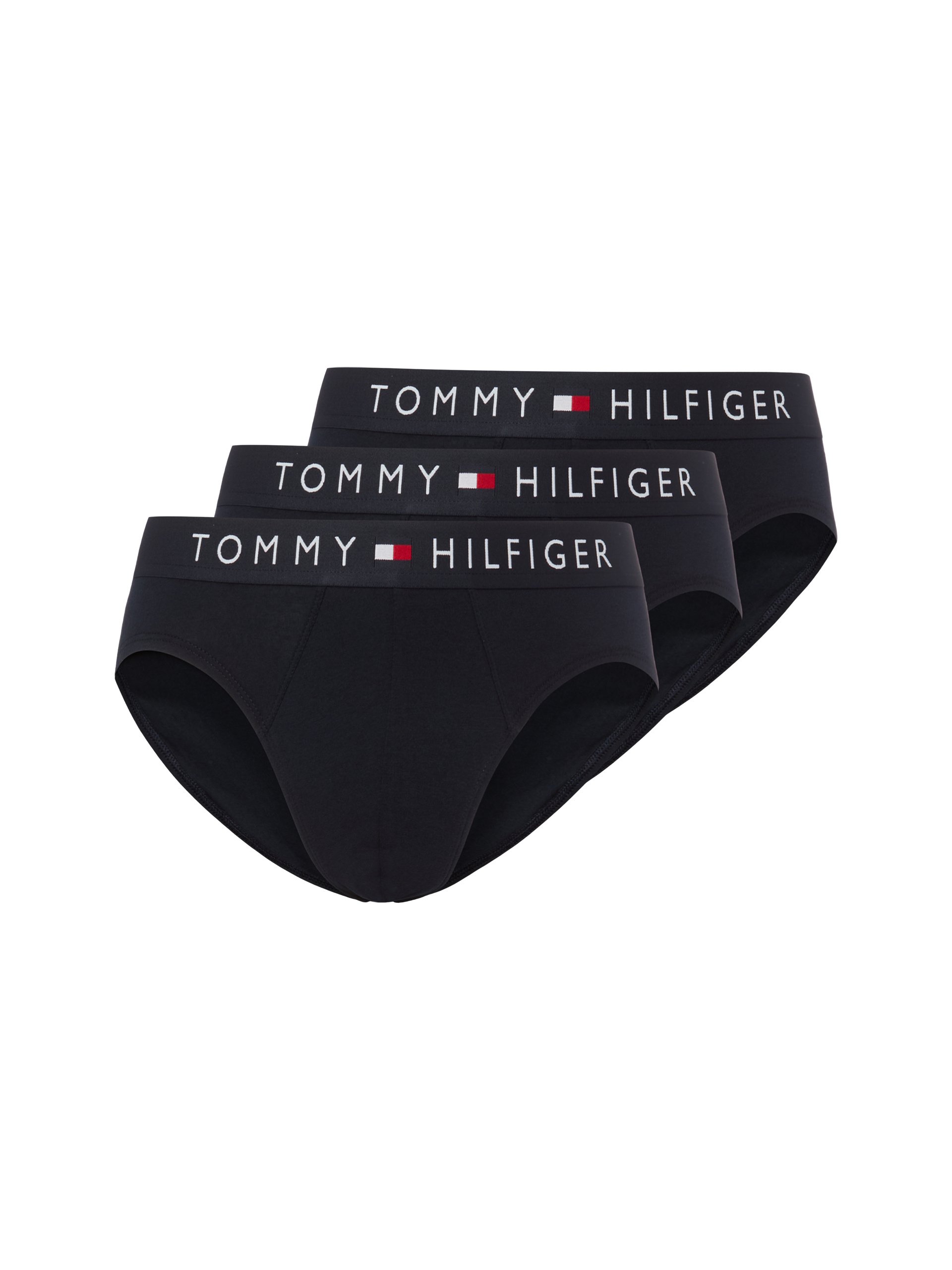 Tommy Hilfiger Slipy w 3-paku Mężczyźni Bawełna niebieski