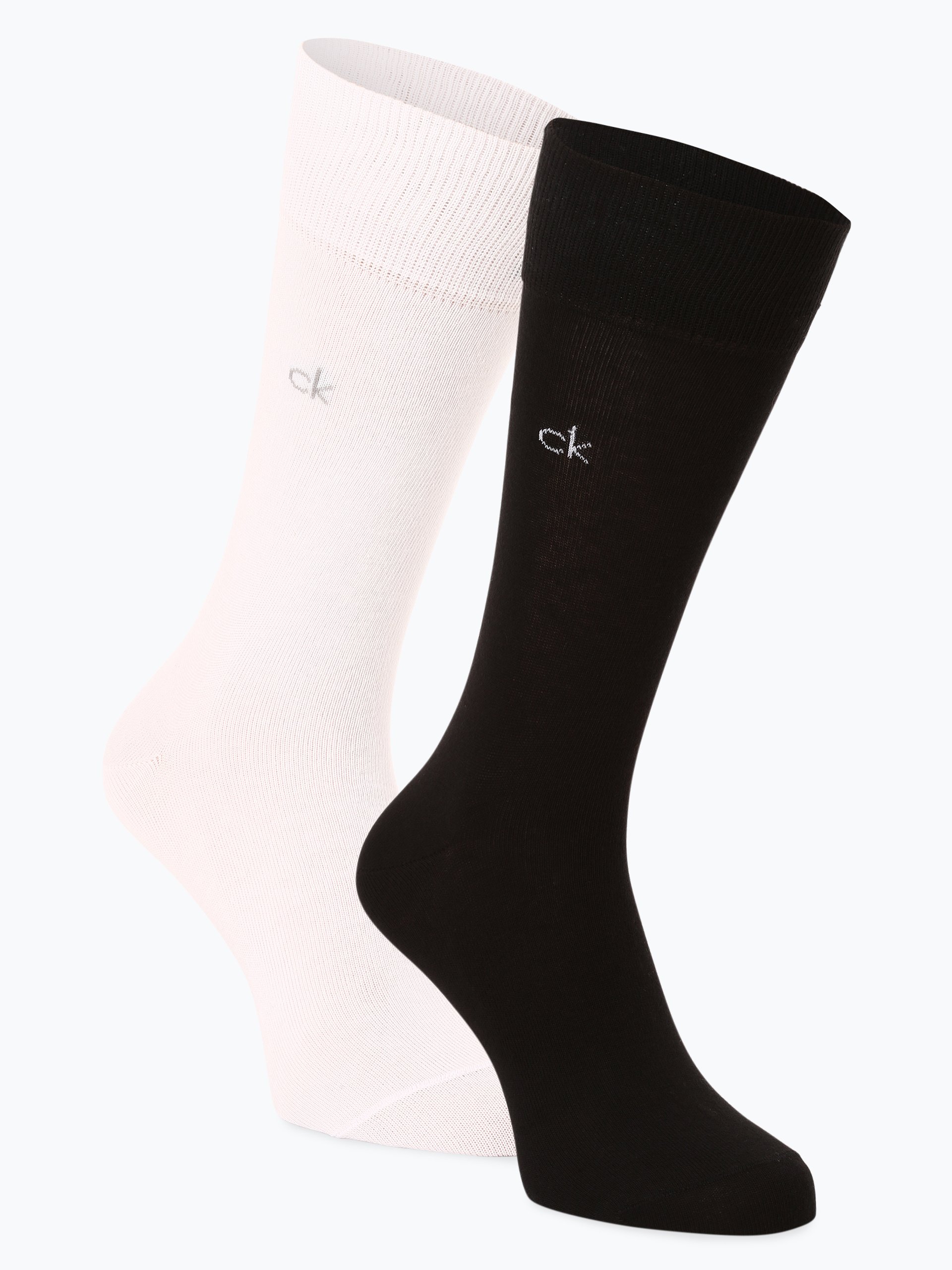 Calvin Klein Skarpety pakowane po 2 szt. Mężczyźni Bawełna biały|czarny, 39-42