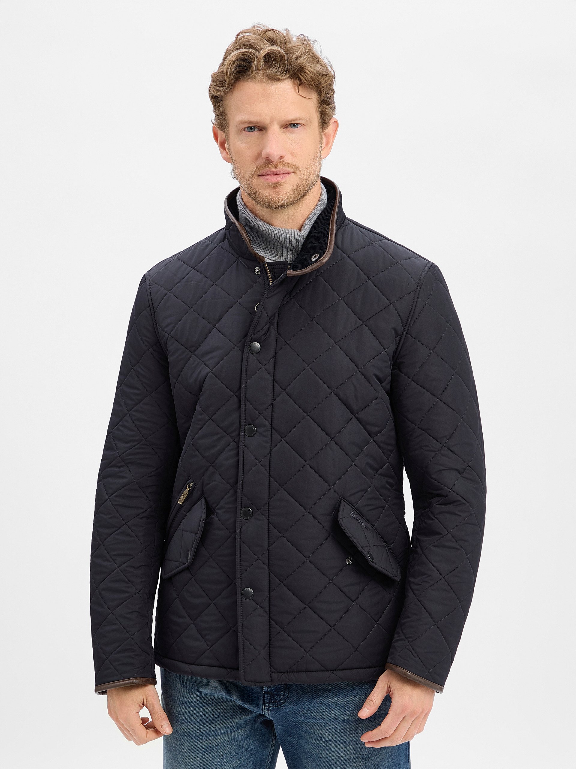 Barbour kurtka pikowana Mężczyźni niebieski