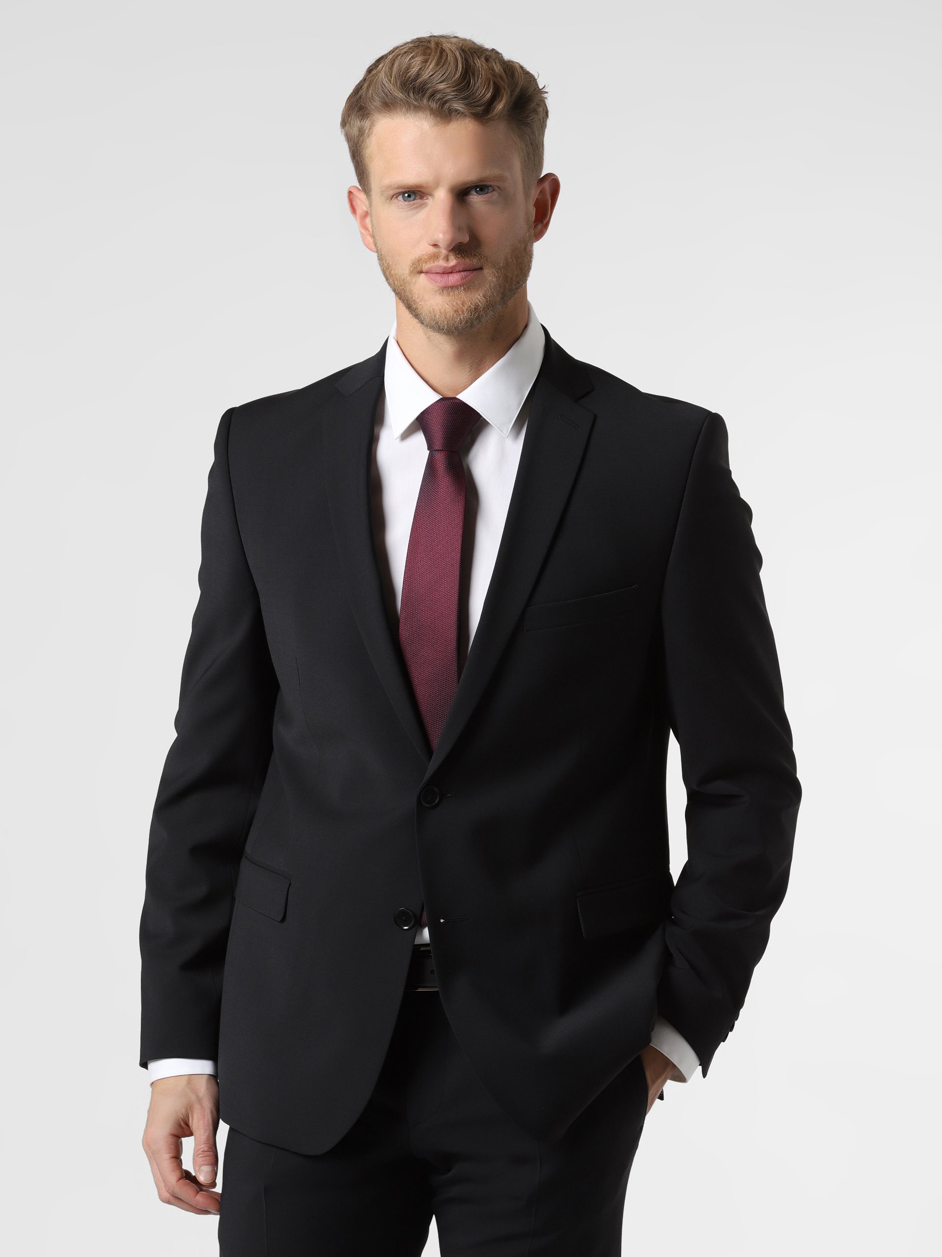 Finshley & Harding marynarka od garnituru modułowego Mężczyźni Modern Fit czarny