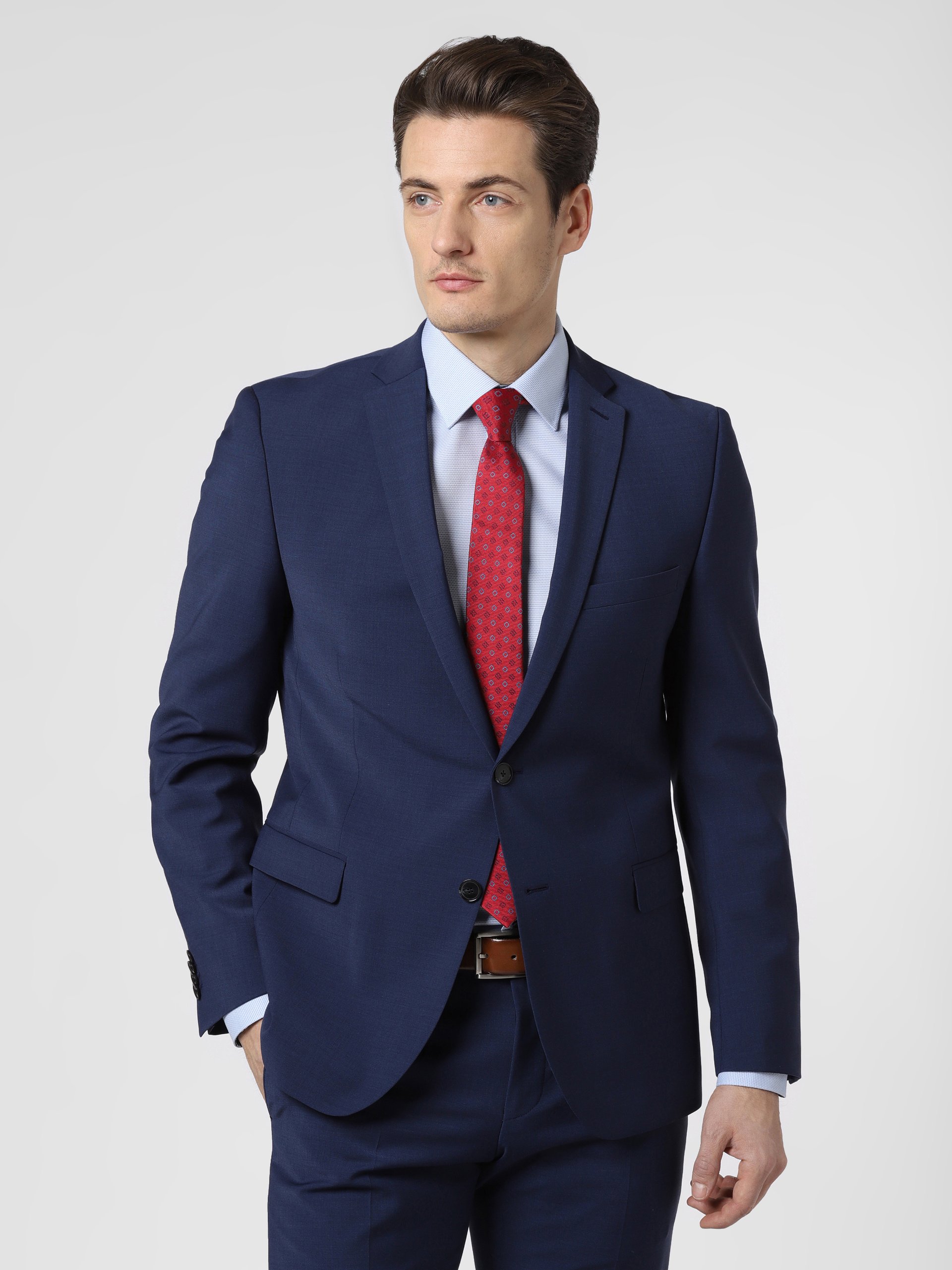 Finshley & Harding marynarka od garnituru modułowego Mężczyźni Modern Fit niebieski