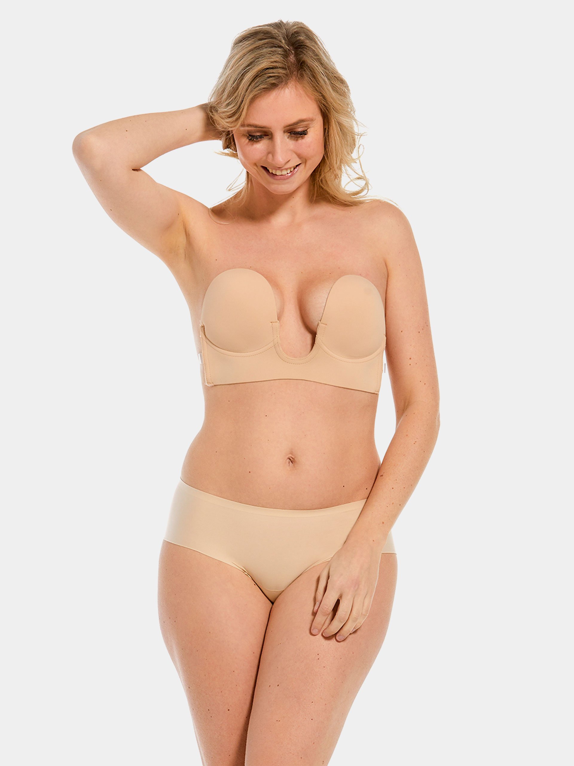 MAGIC Bodyfashion biustonosz samonośny Kobiety Sztuczne włókno beżowy|różowy, D