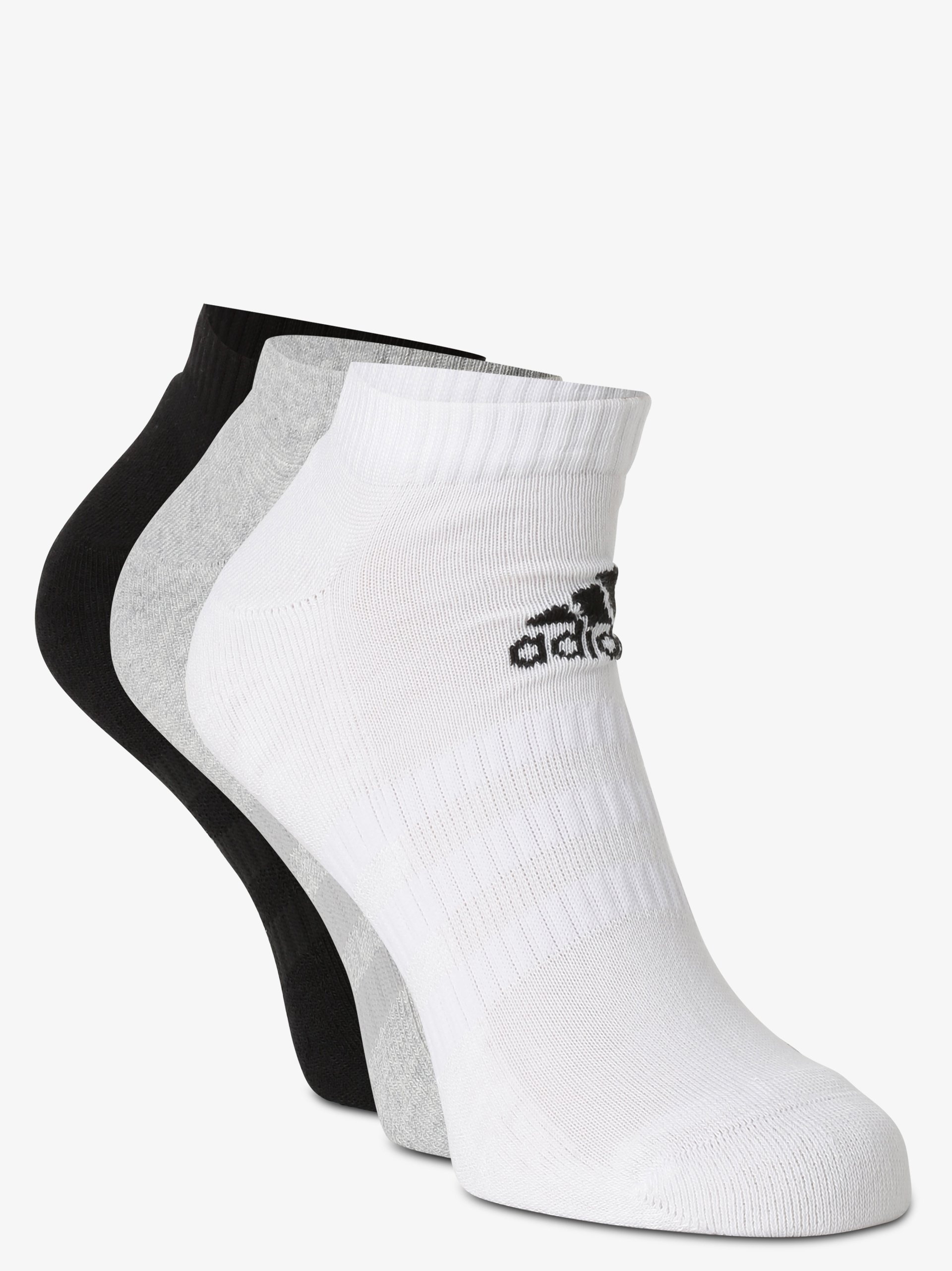 adidas Performance Skarpety pakowane po 3 szt. Mężczyźni drobna dzianina szary|czarny|biały|wielokolorowy