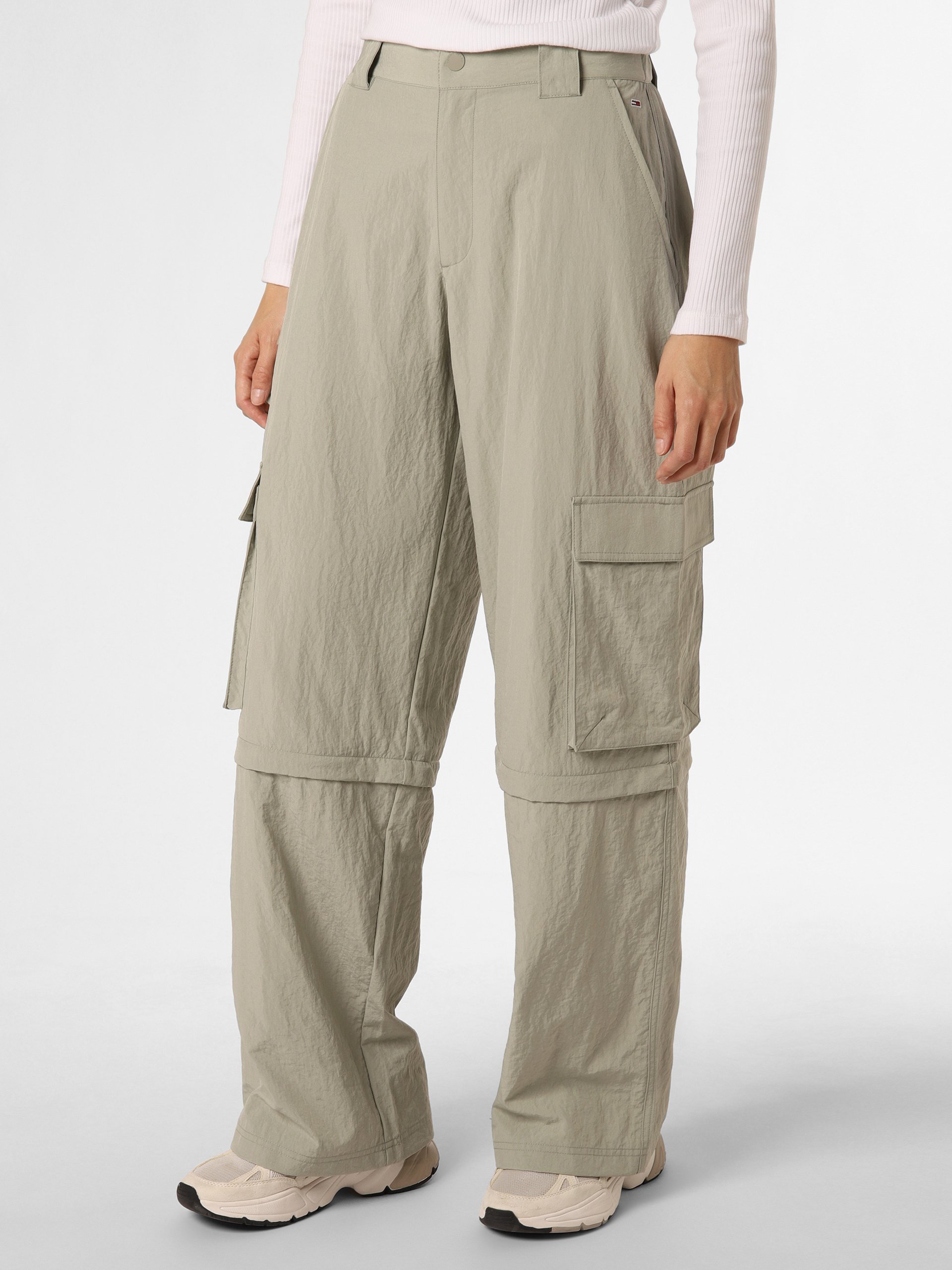 Tommy Jeans Spodnie Kobiety szary|zielony