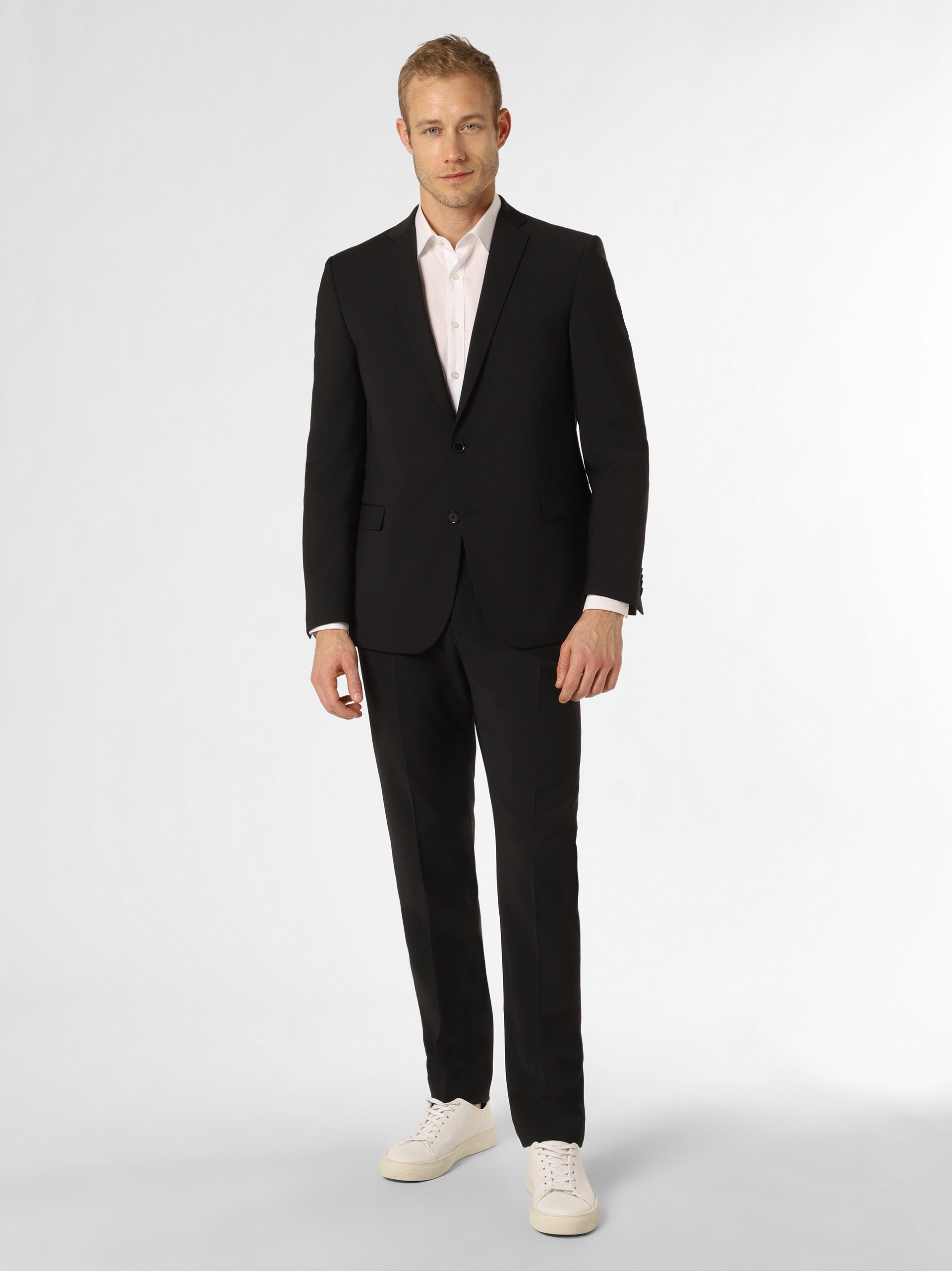 Finshley & Harding garnitur Mężczyźni Modern Fit czarny