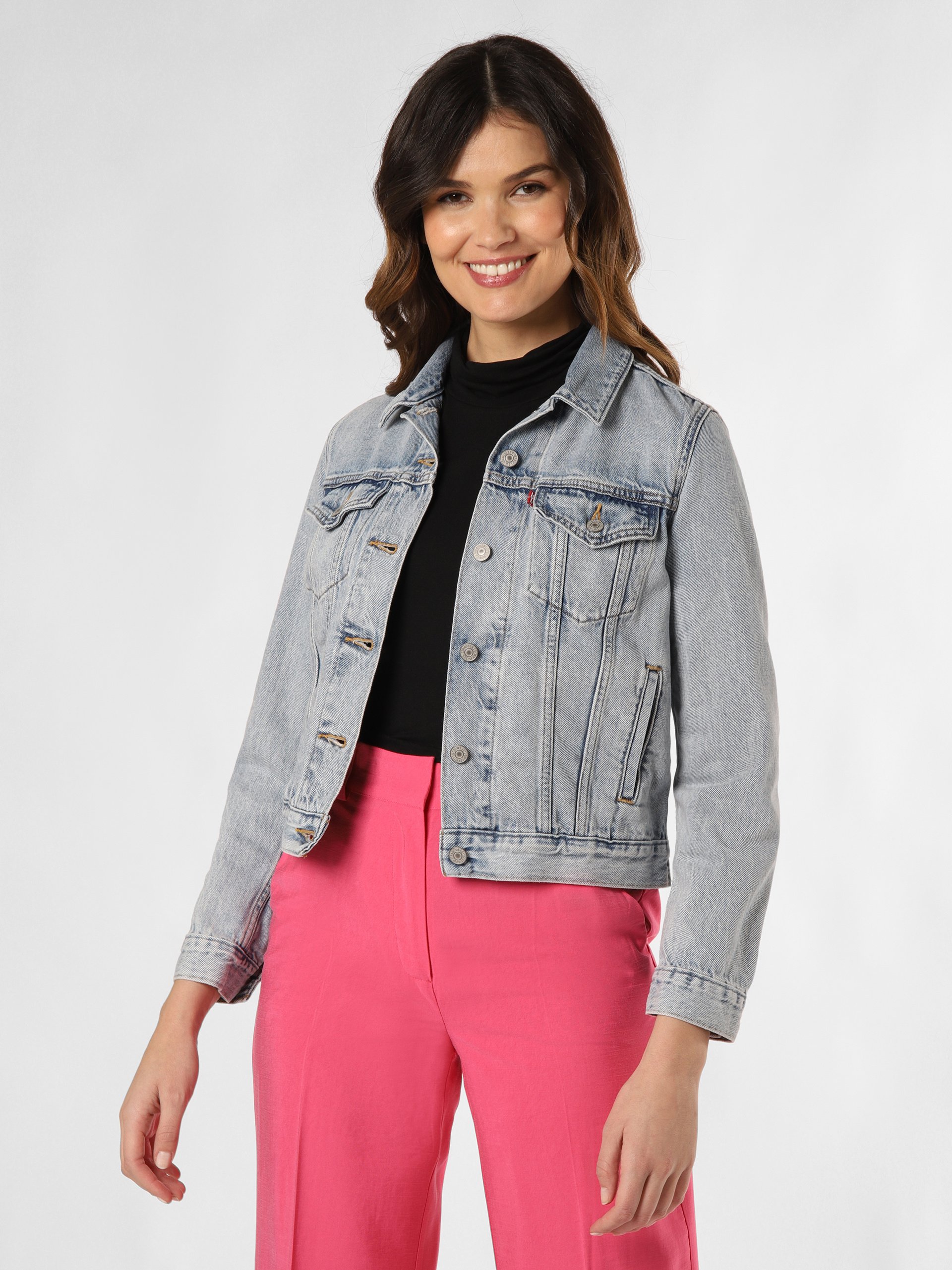 Levi's kurtka dżinsowa Kobiety Bawełna niebieski