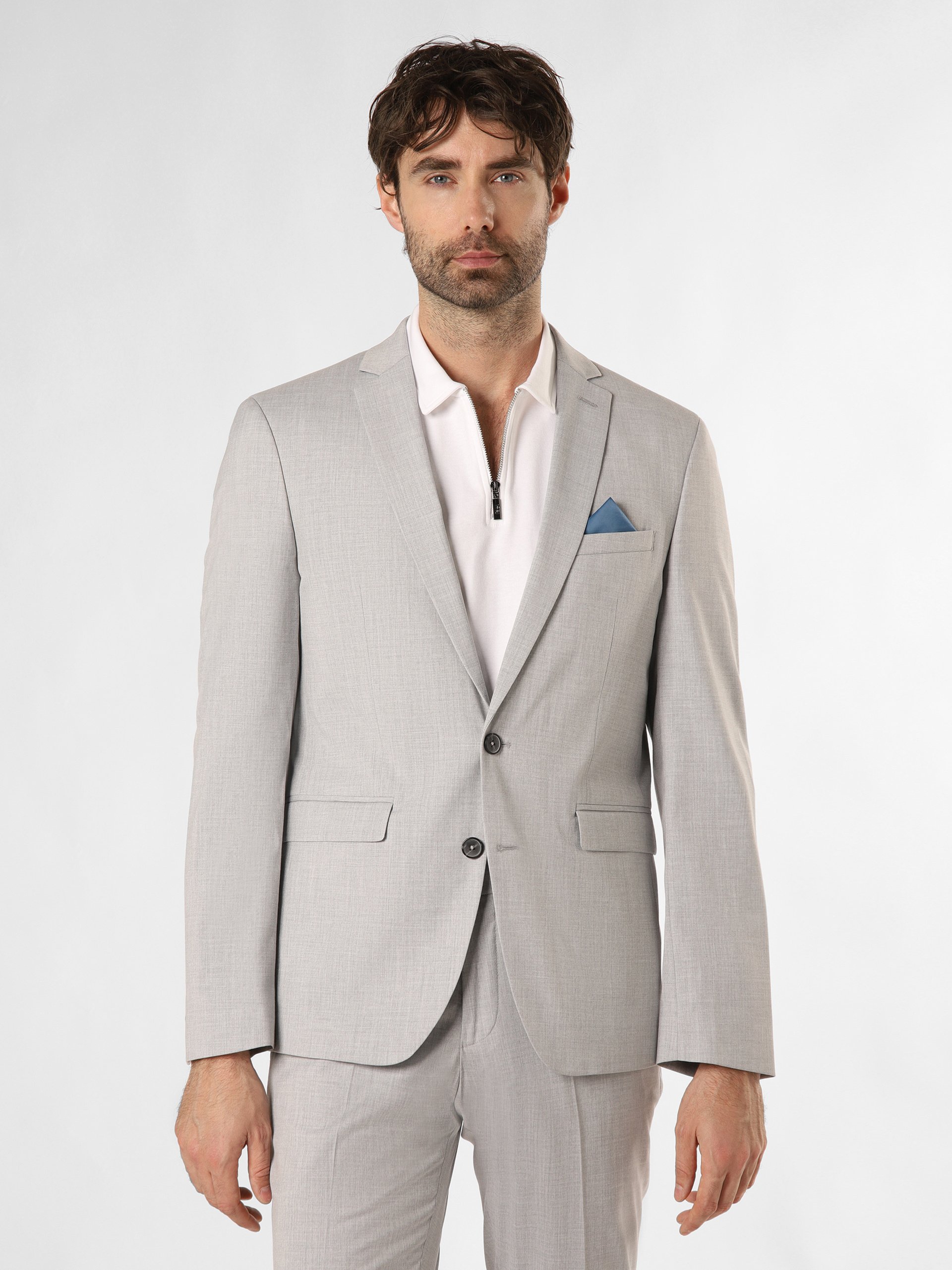Finshley & Harding kurtka modułowa - Oakland Mężczyźni Slim Fit szary
