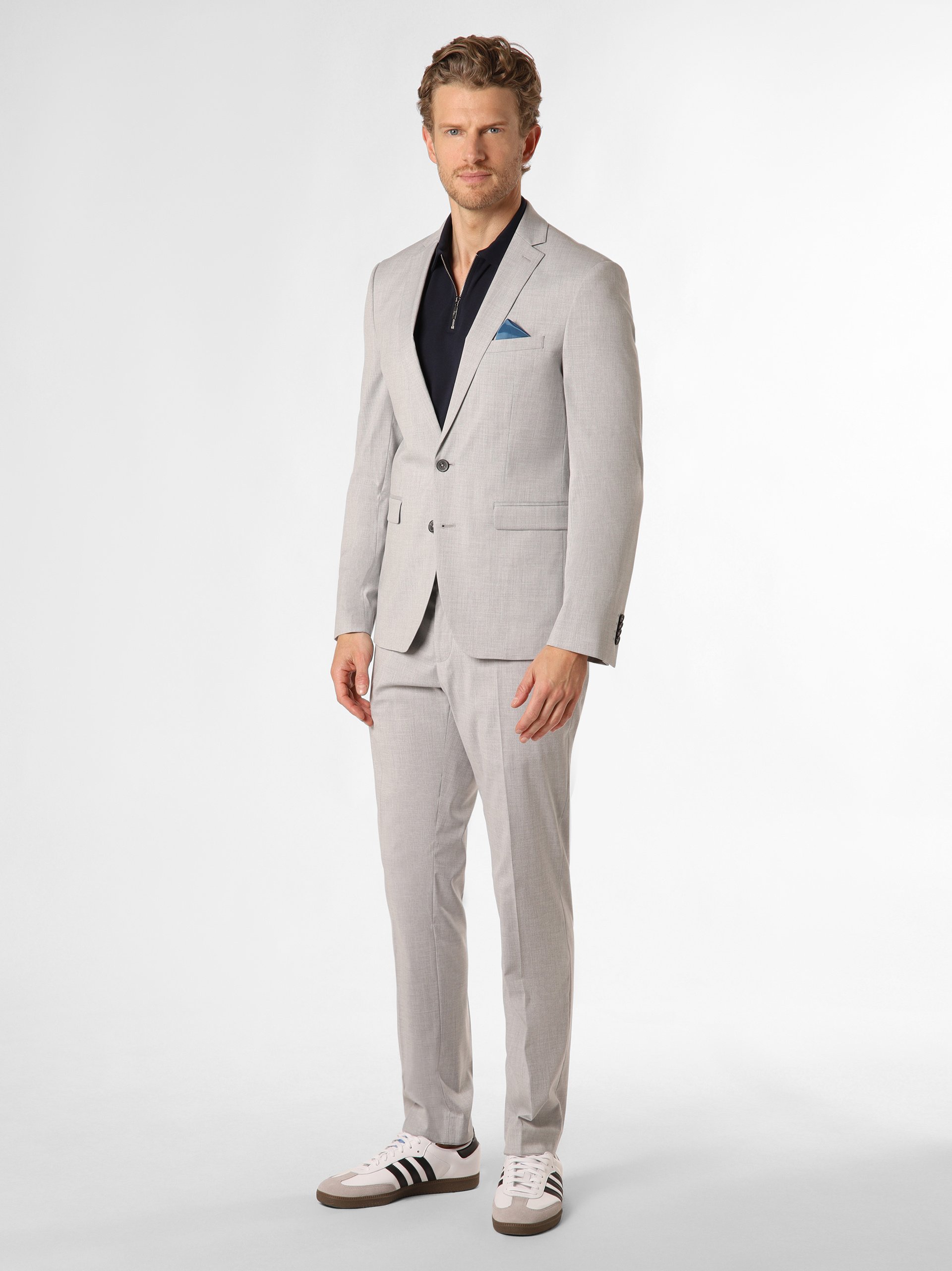Finshley & Harding Garnitur - OaklandsCalifornia Mężczyźni Slim Fit niebieski