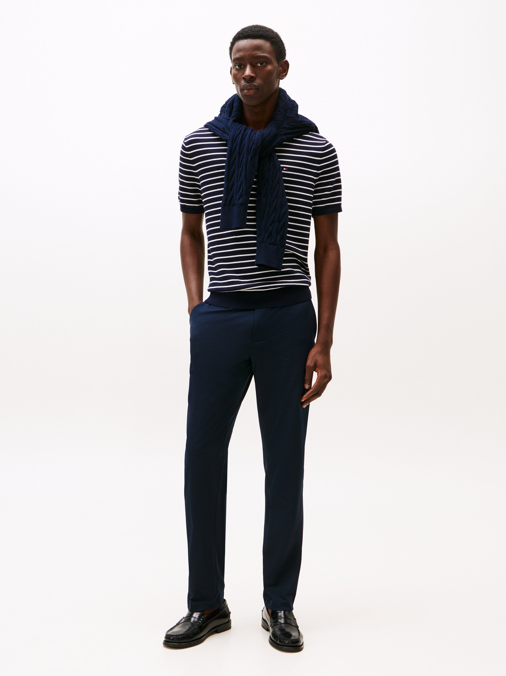 Tommy Hilfiger spodnie chino - Denton Mężczyźni niebieski, 36-34