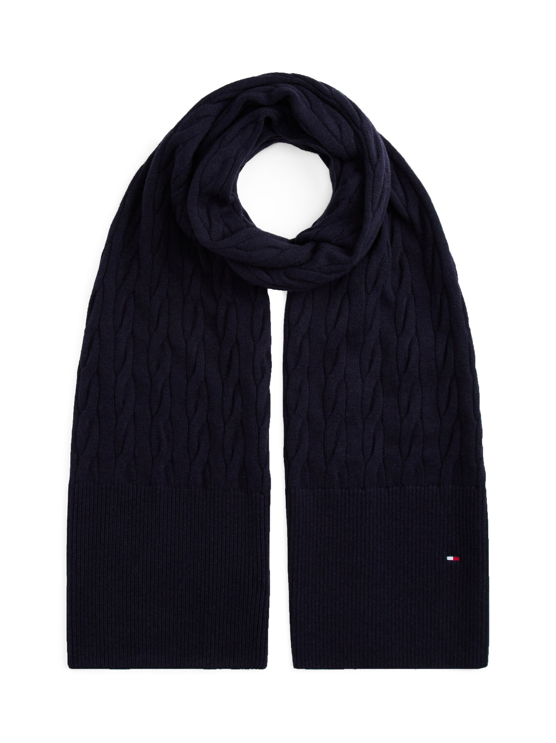 Tommy Hilfiger Szalik Mężczyźni Bawełna niebieski
