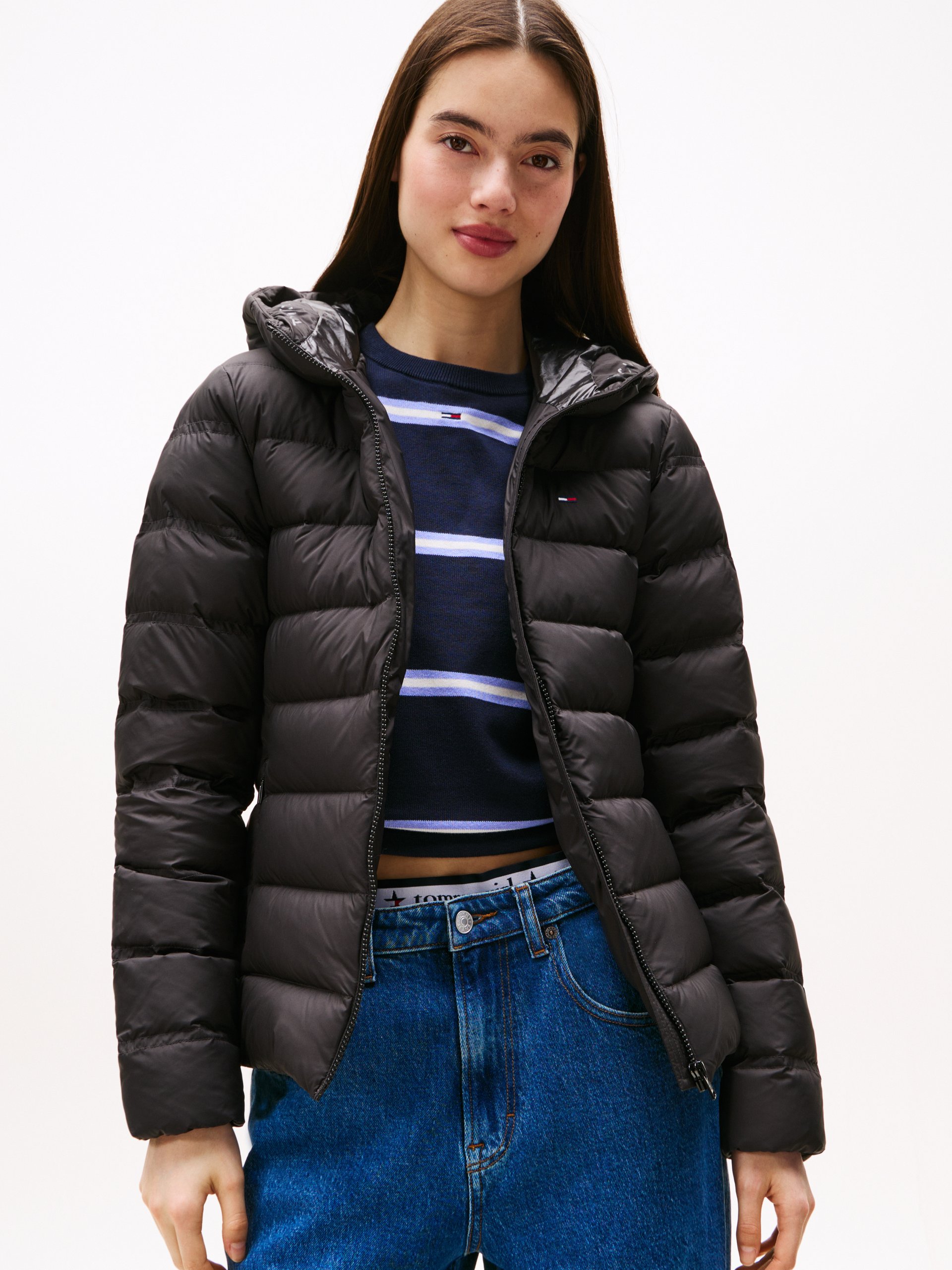 Tommy Jeans kurtka puchowa Kobiety czarny