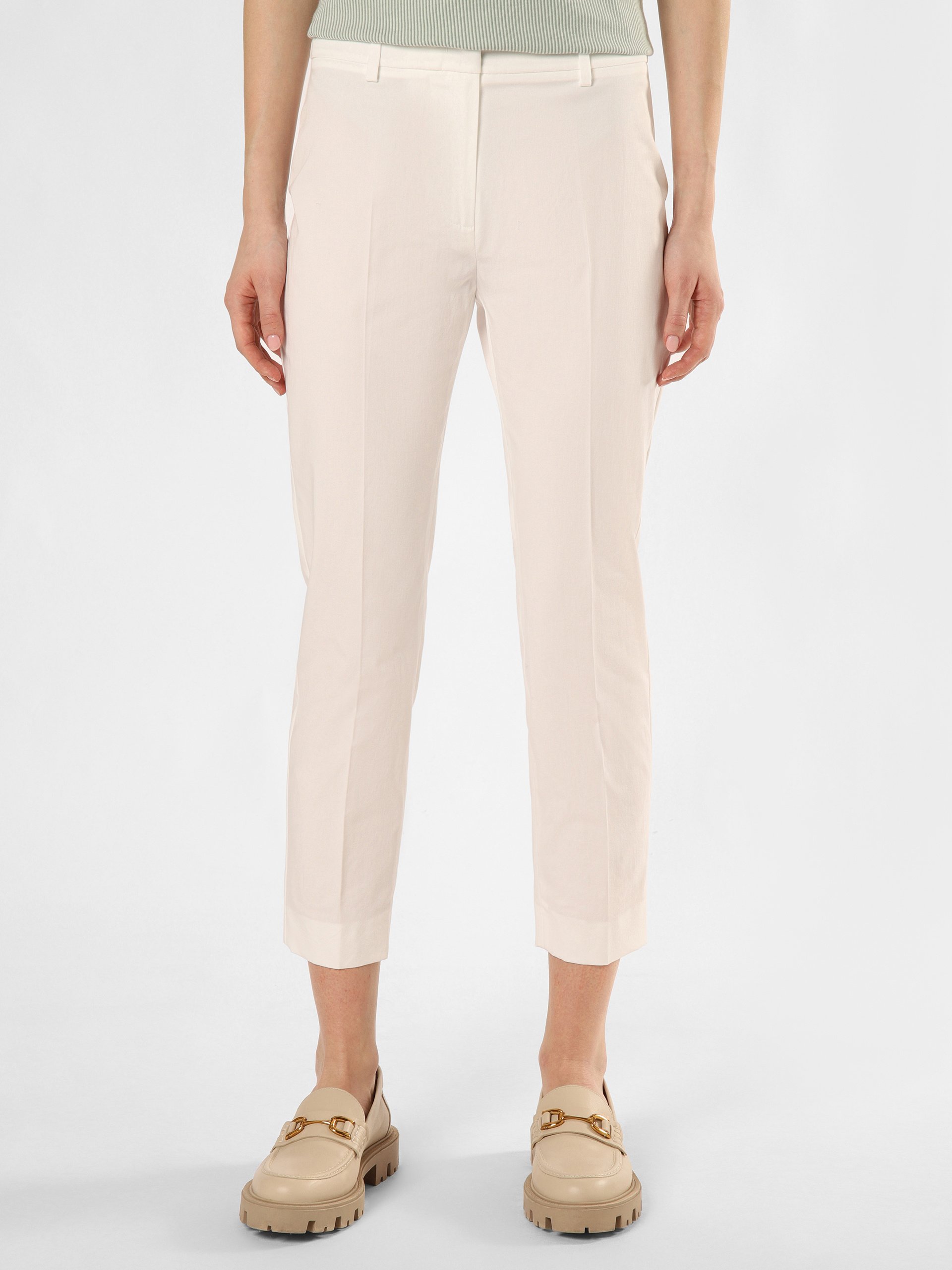 Weekend Max Mara Spodnie - Cecco Kobiety Bawełna biały