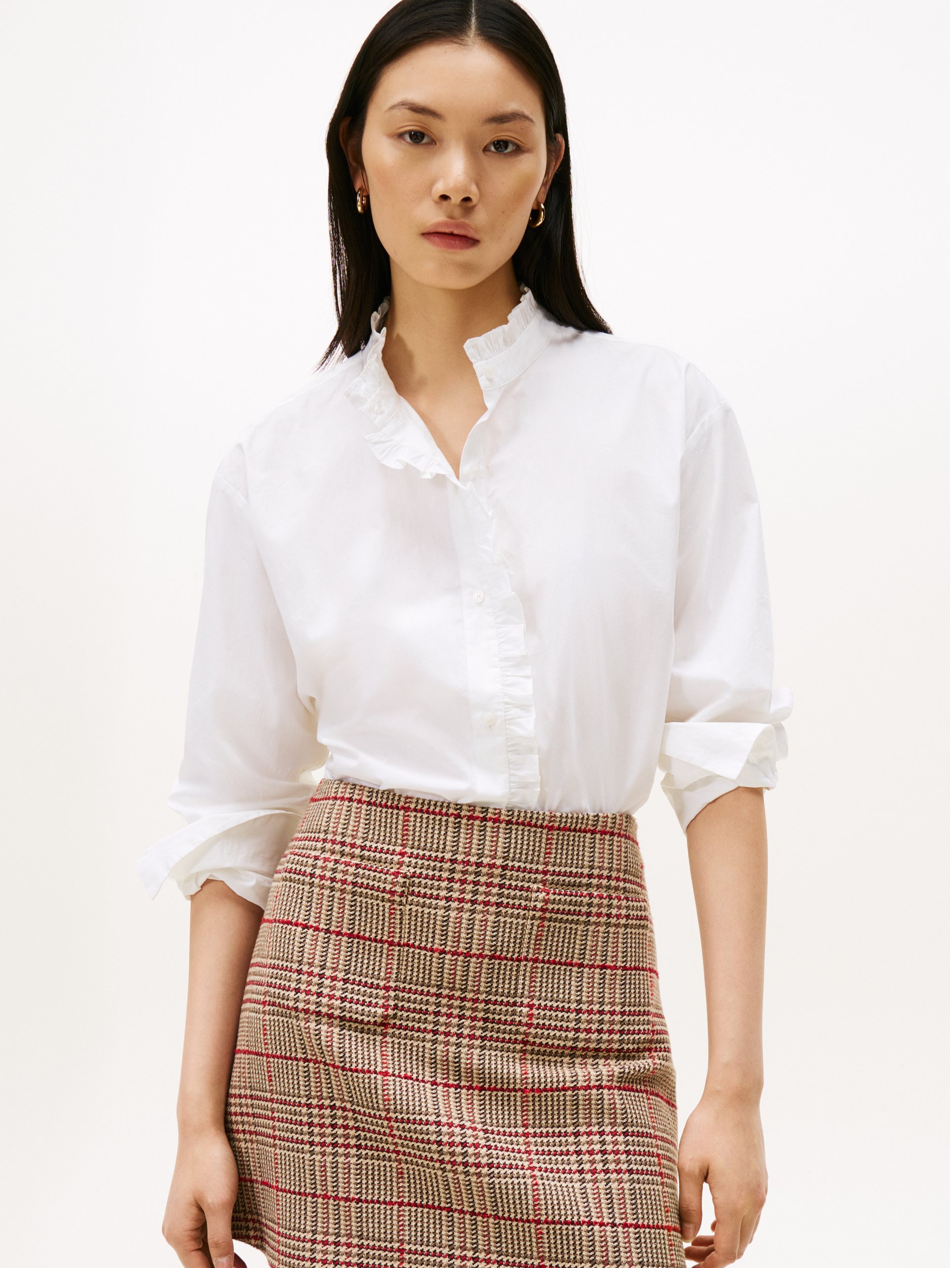 Tommy Hilfiger Bawełniana bluzka Kobiety Bawełna biały