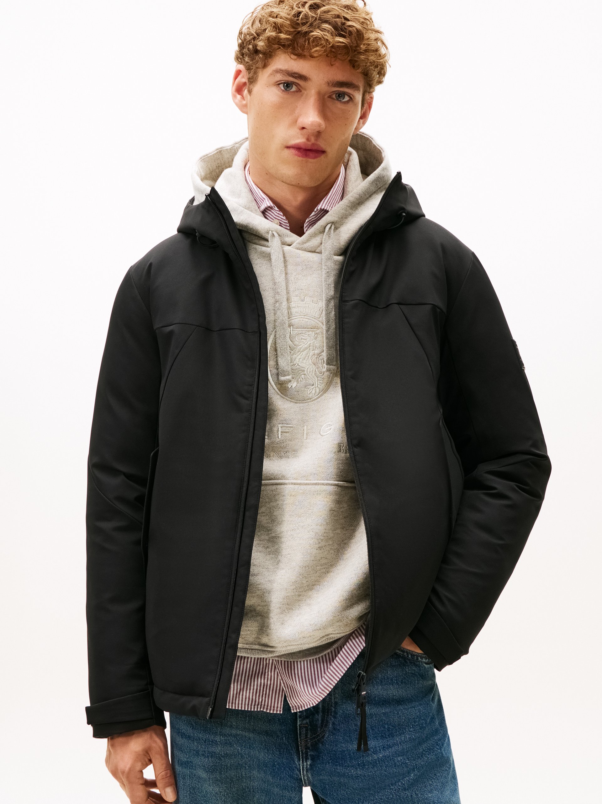 Tommy Hilfiger kurtka zimowa Mężczyźni czarny