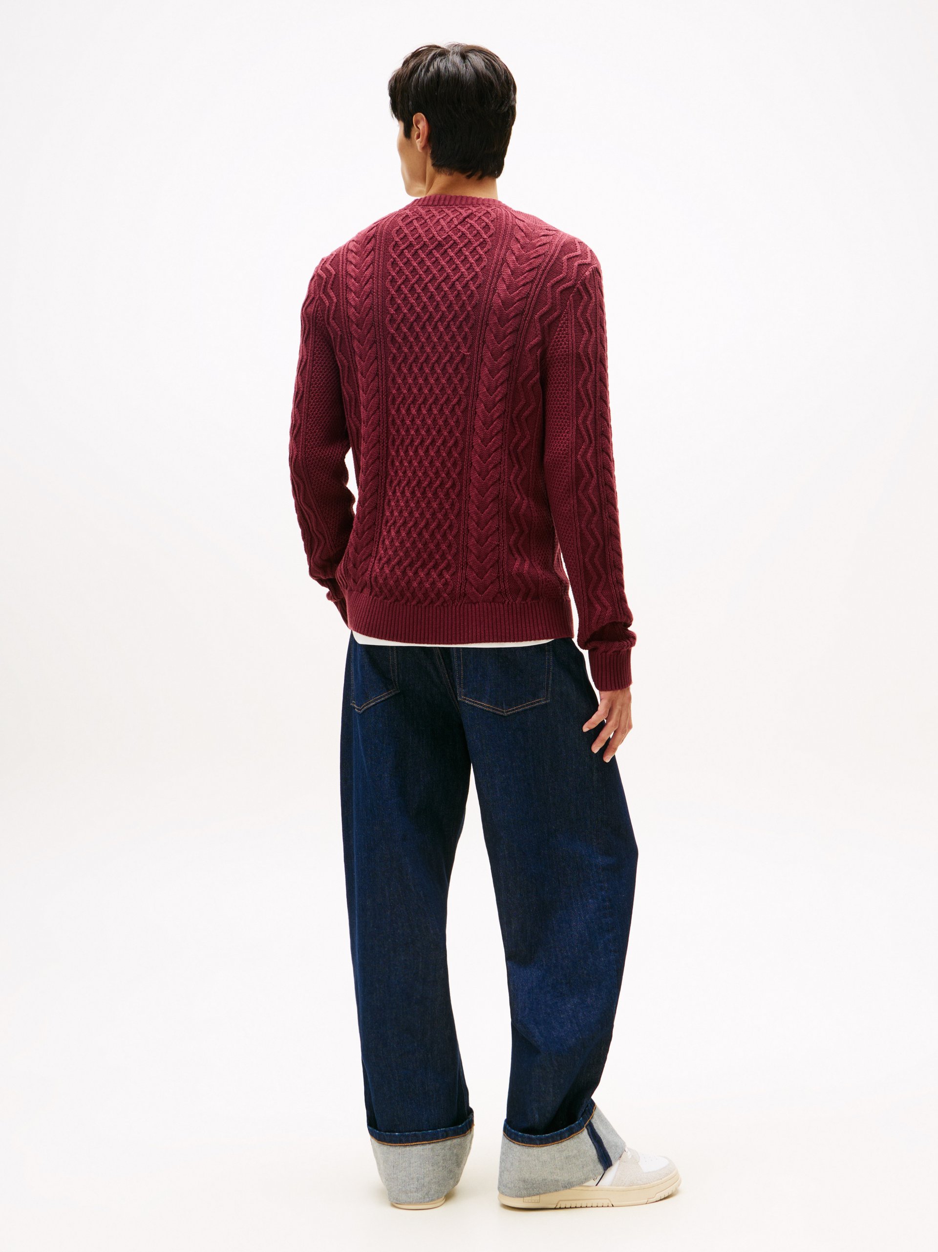 Tommy Jeans sweter Mężczyźni Bawełna czerwony