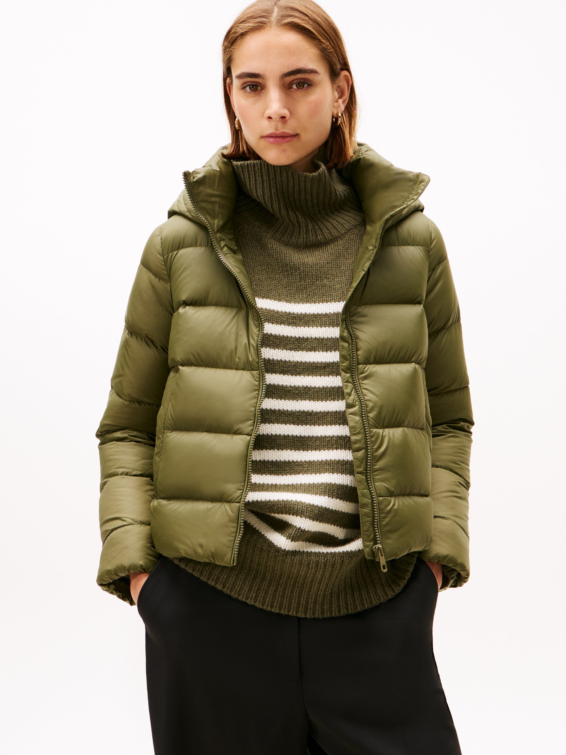Tommy Hilfiger kurtka pikowana Kobiety zielony