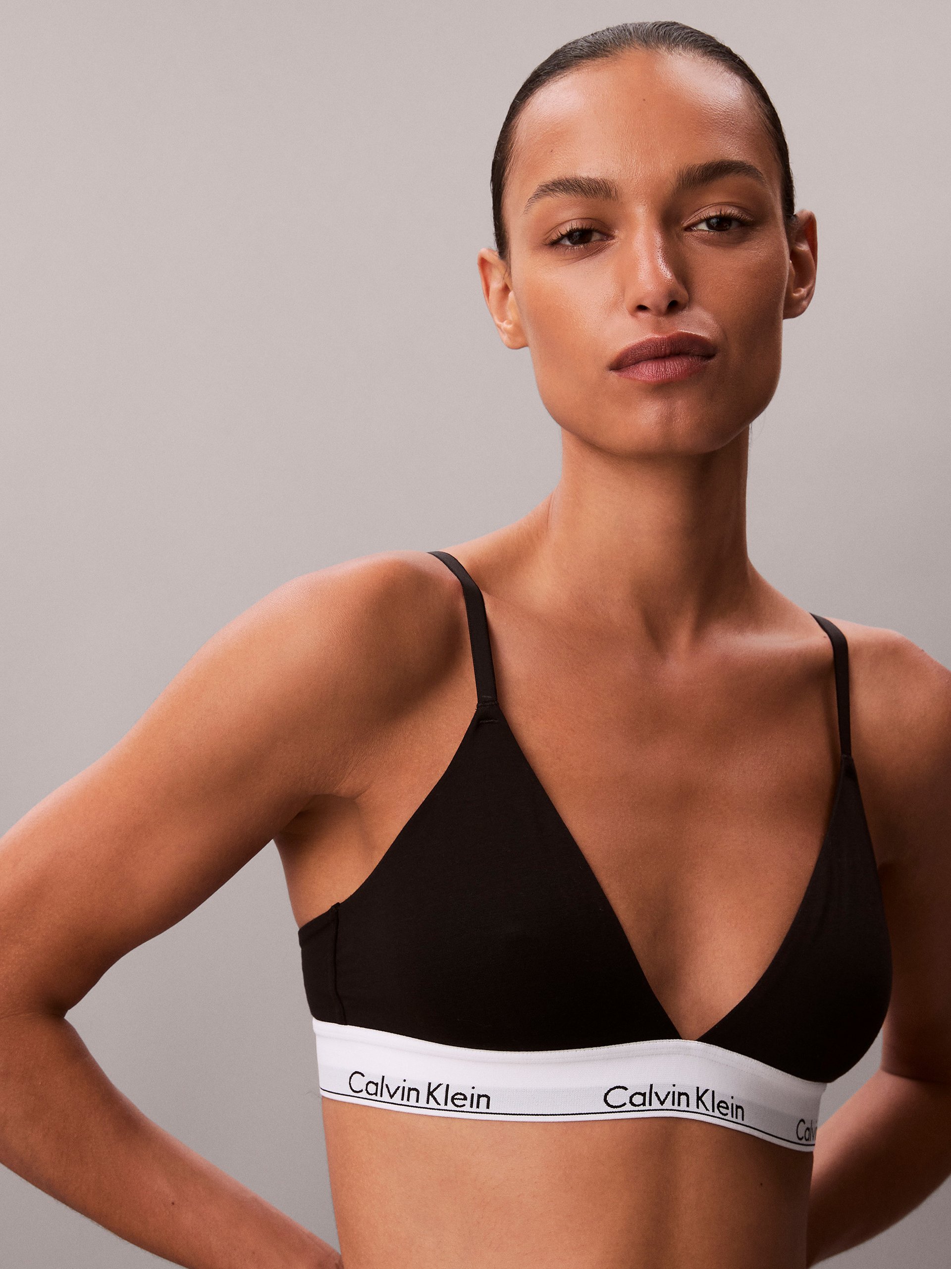 Calvin Klein Biustonosz - usztywniany Kobiety Bawełna czarny