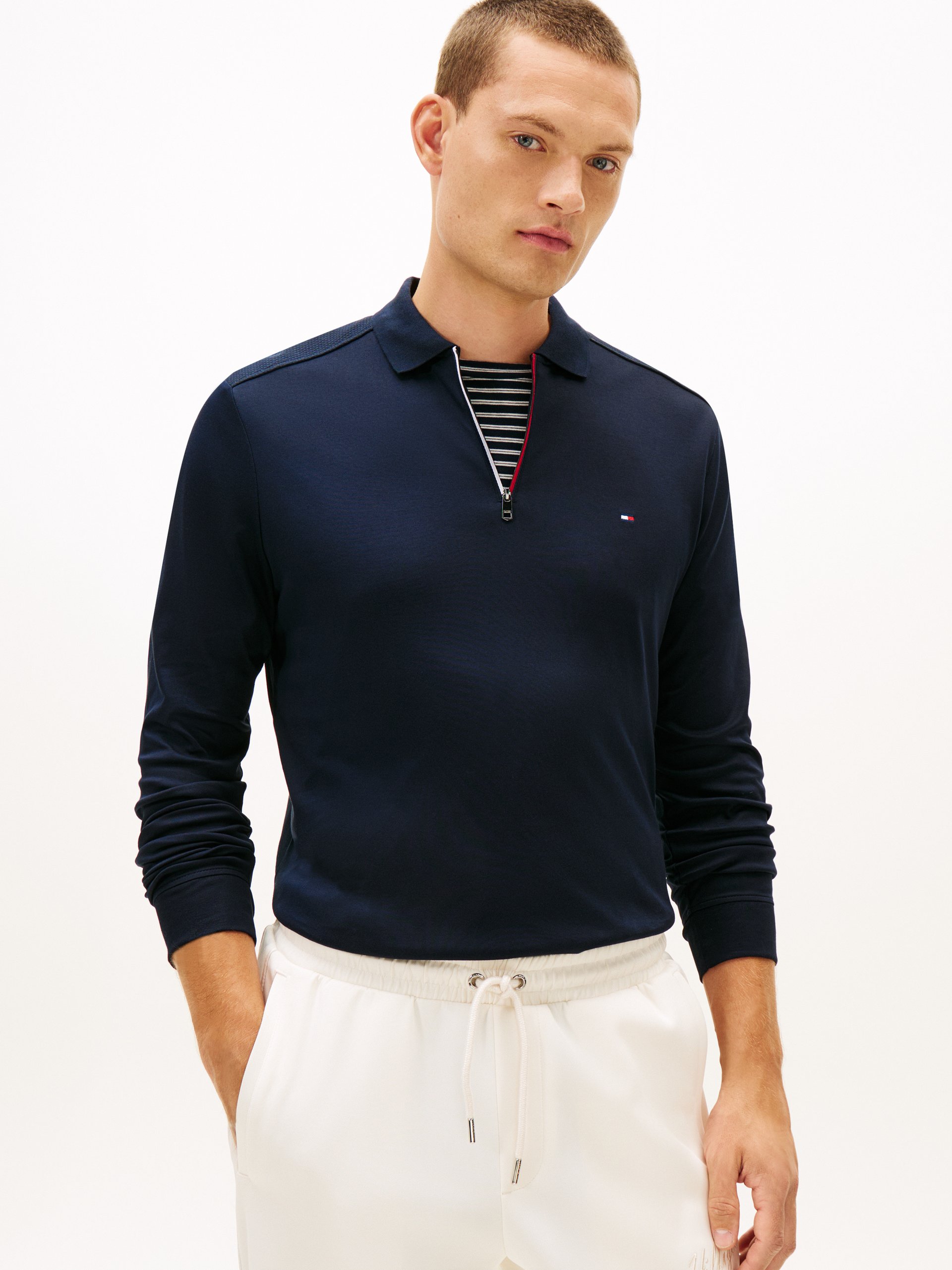 Tommy Hilfiger koszulka polo Mężczyźni Bawełna niebieski